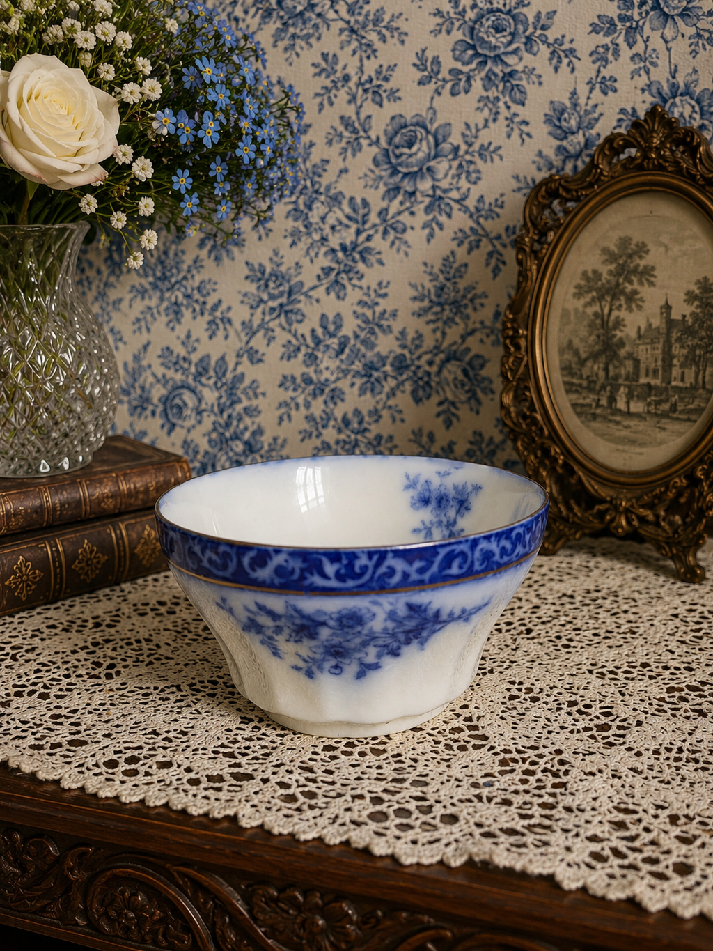 Antique Milk Jug & Sugar Bowl