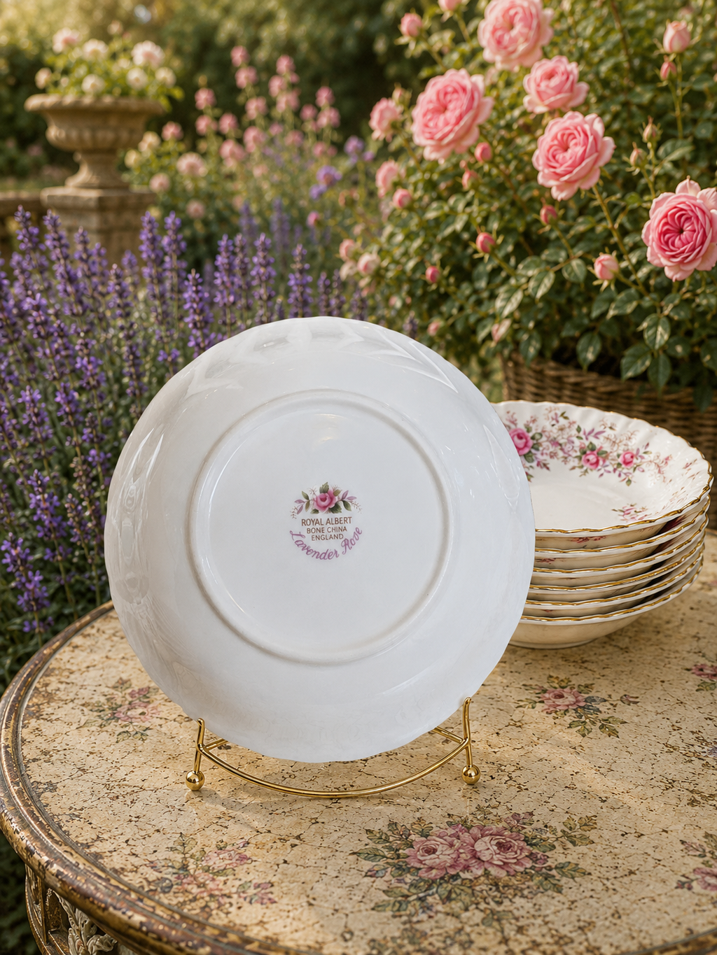 Royal Albert Lavender Rose Set of 6 Cereal Bowls