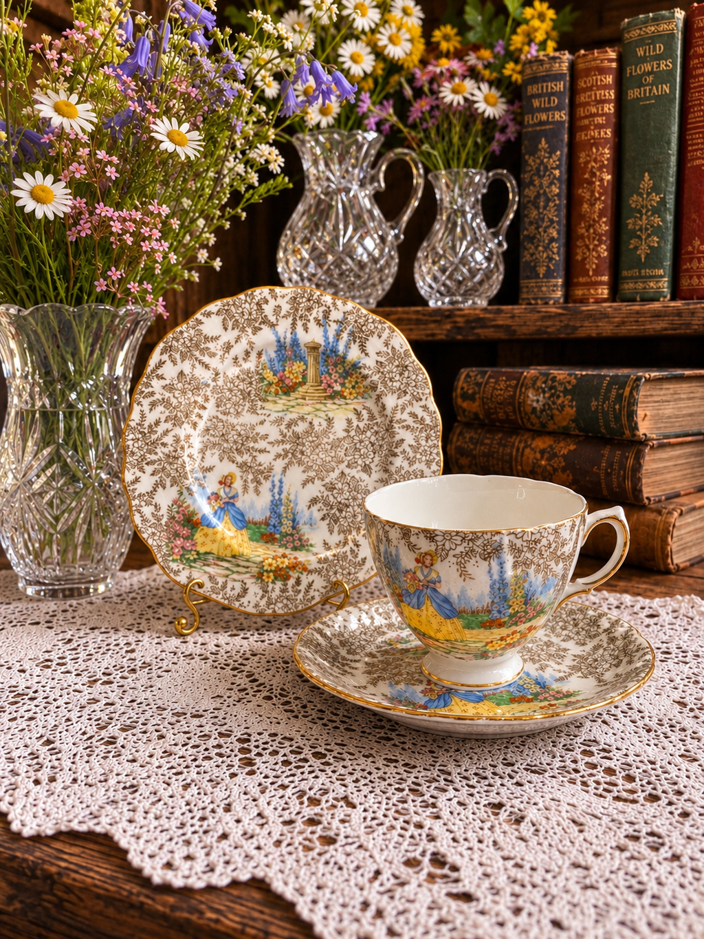 Colclough “Crinoline Lady" Trio