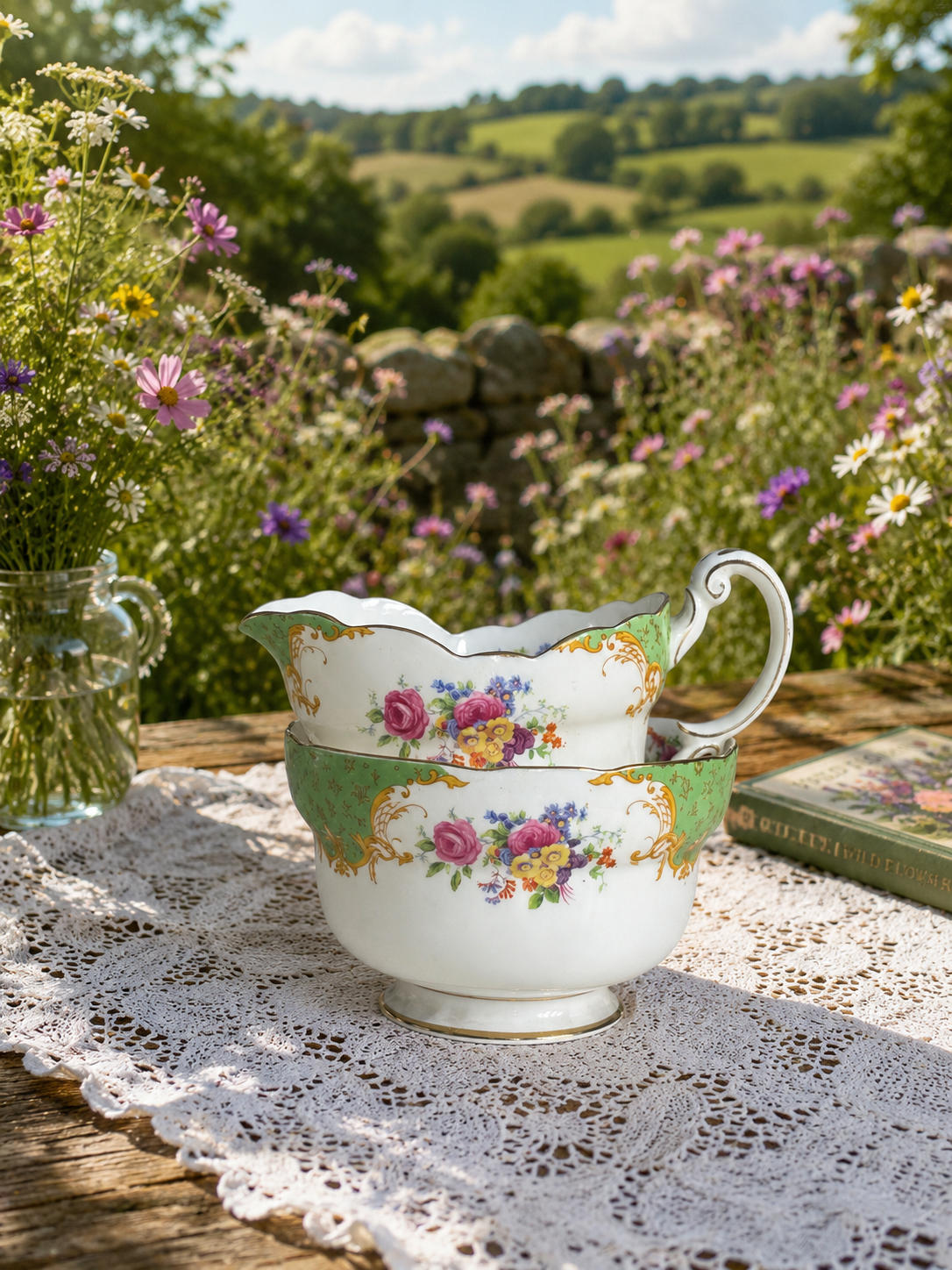 Paragon “Rockingham” Milk Jug & Sugar Bowl