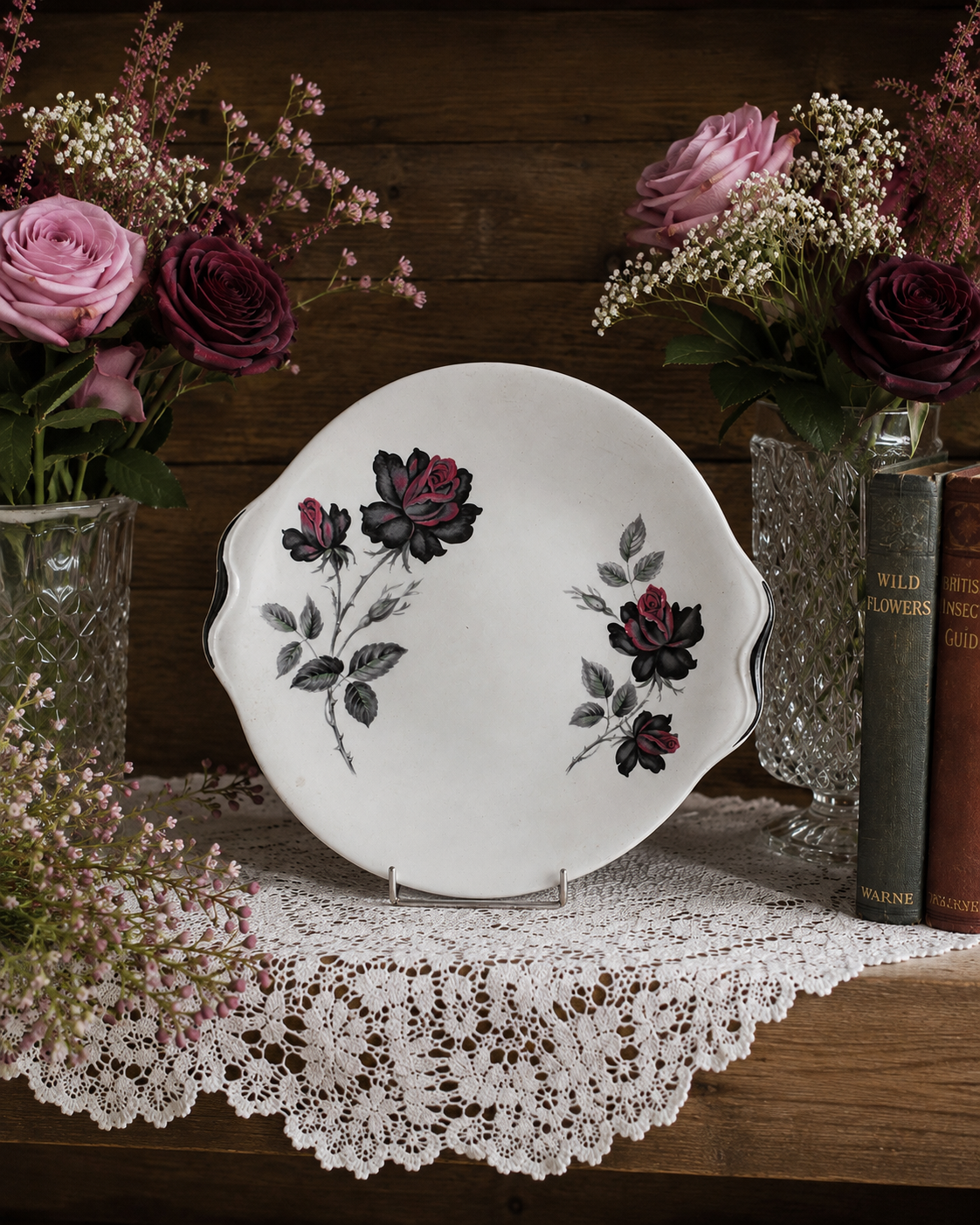 Royal Albert “Masquerade” Cake Plate