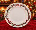 Royal Worcester Holly Ribbons Dinner Plate