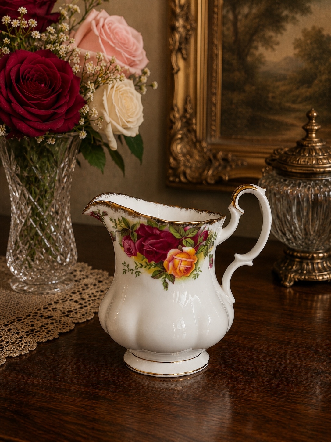 First Quality Royal Albert Old Country Roses Milk Jug