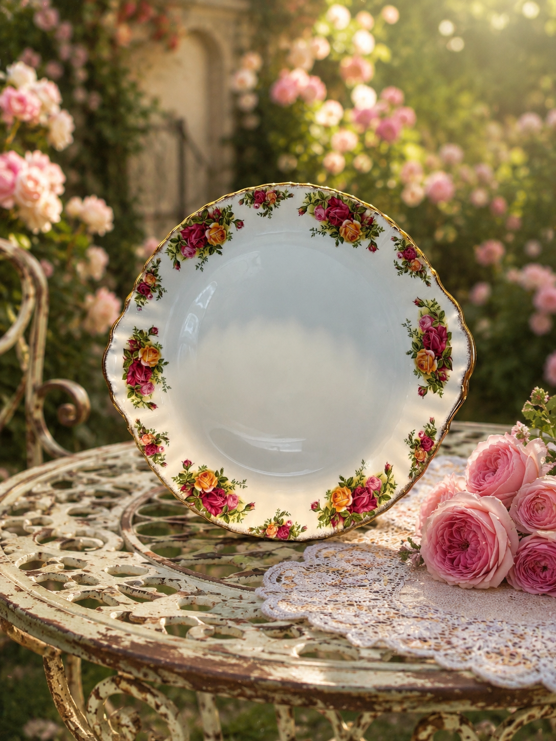 Royal Albert Old Country Roses Cake Plate Second Quality