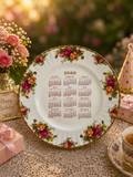 Royal Albert Old Country Roses “2000” Calendar Plate - First Quality