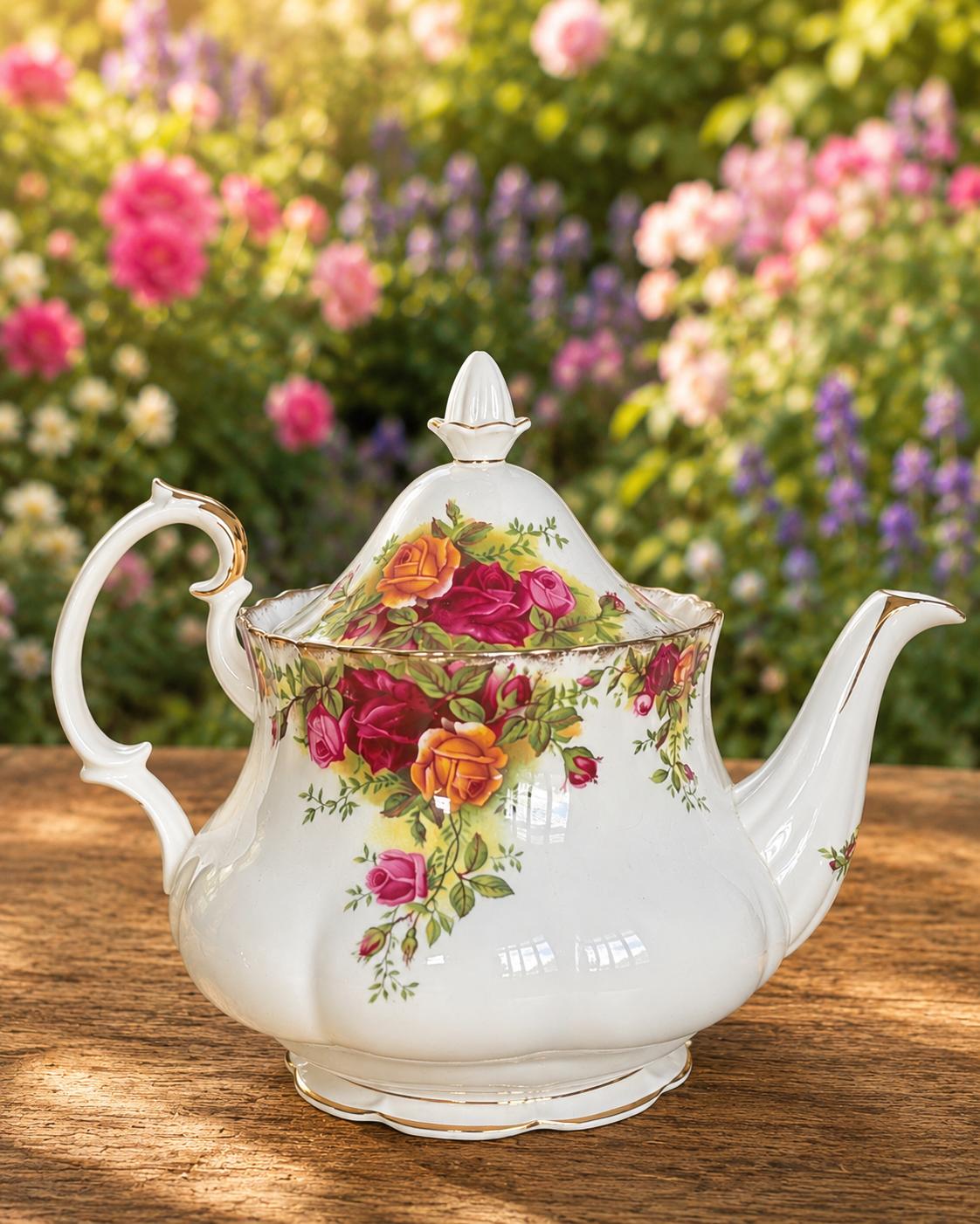 Royal Albert Old Country Roses Medium Teapot 1st Quality