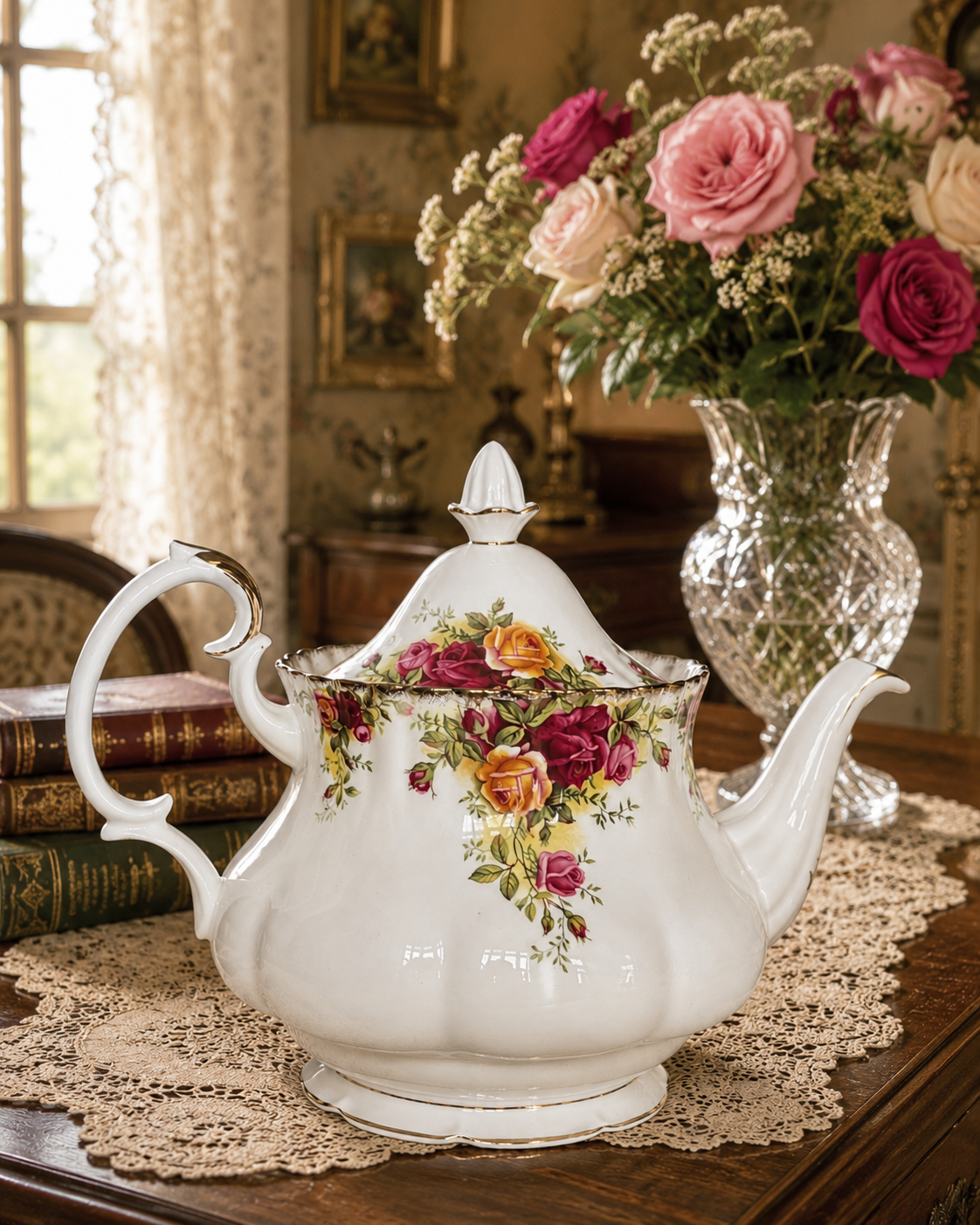 Royal Albert Old Country Roses Large Teapot 2nd Quality
