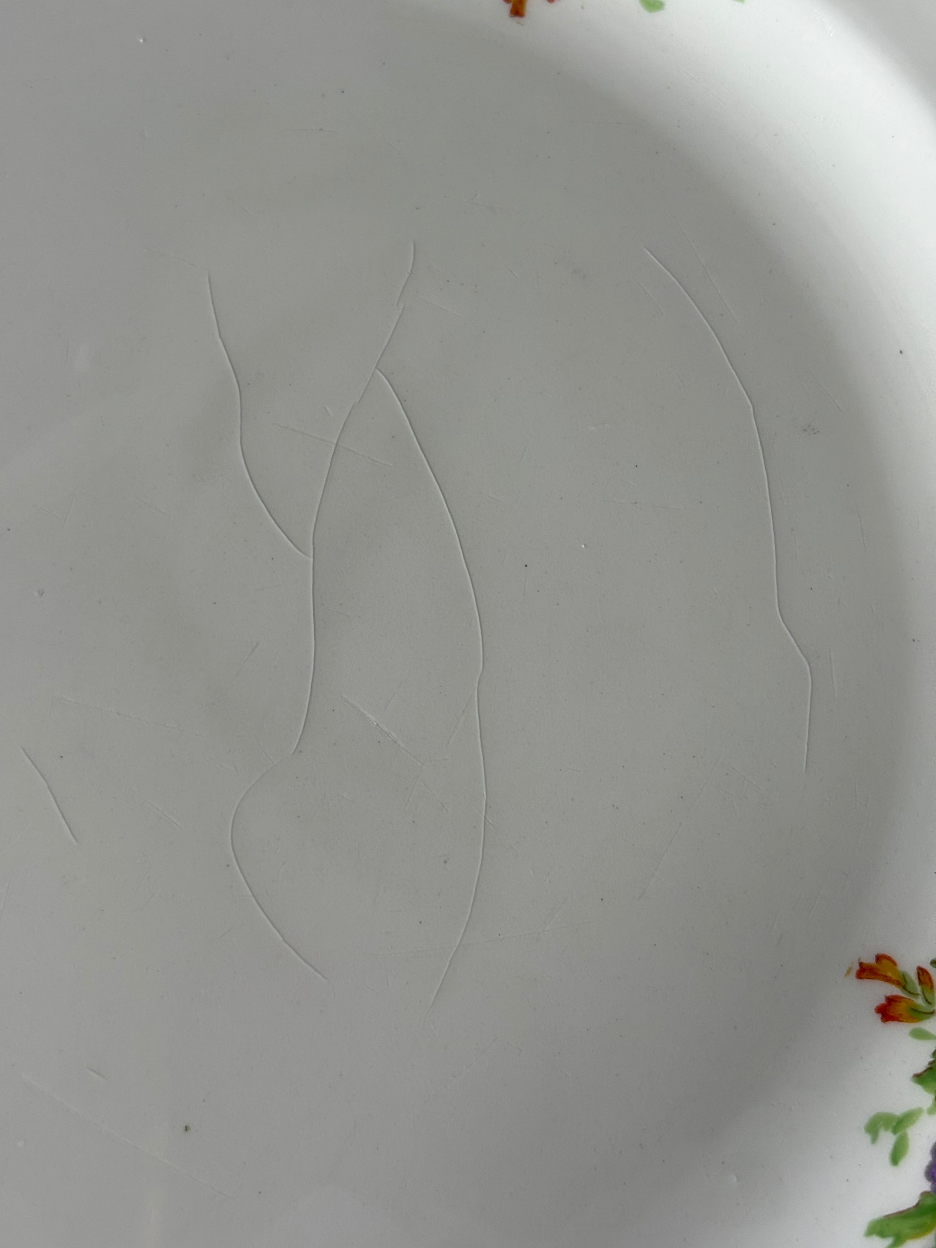 Set of 6 Burslem Dinner Plates