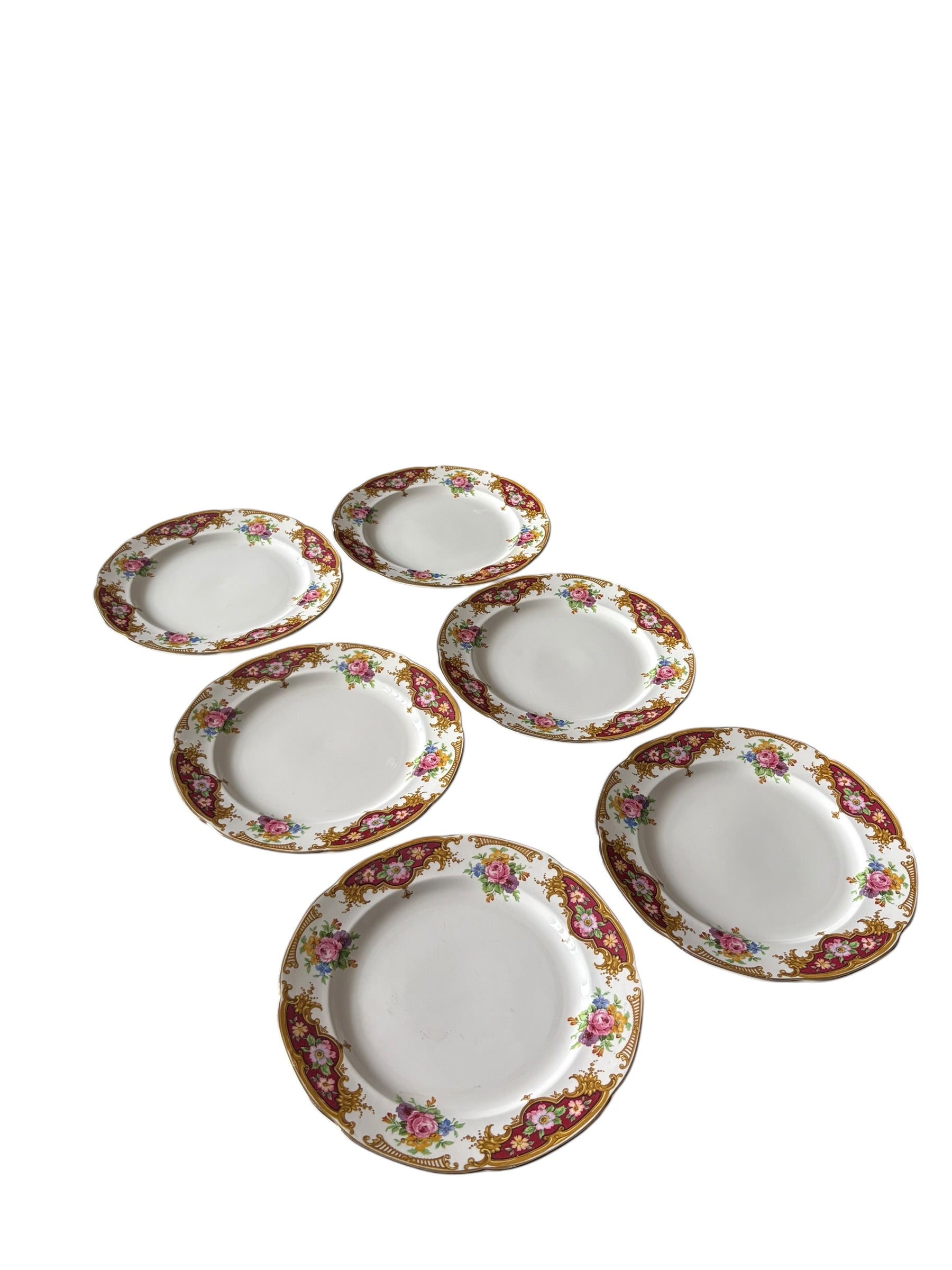 Set of 6 Burslem Side Plates