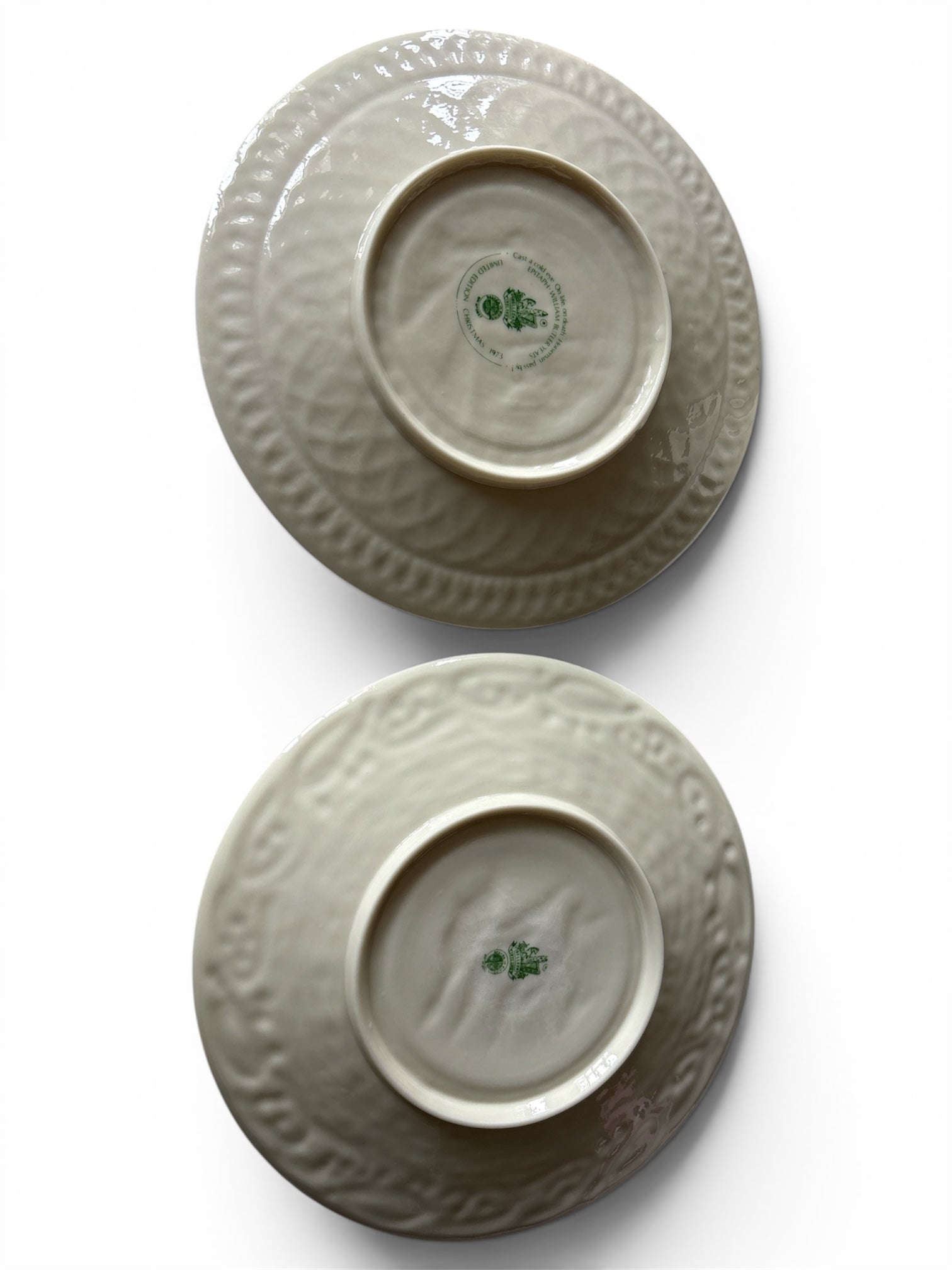 Belleek Set of 2 Plates - Made in Ireland