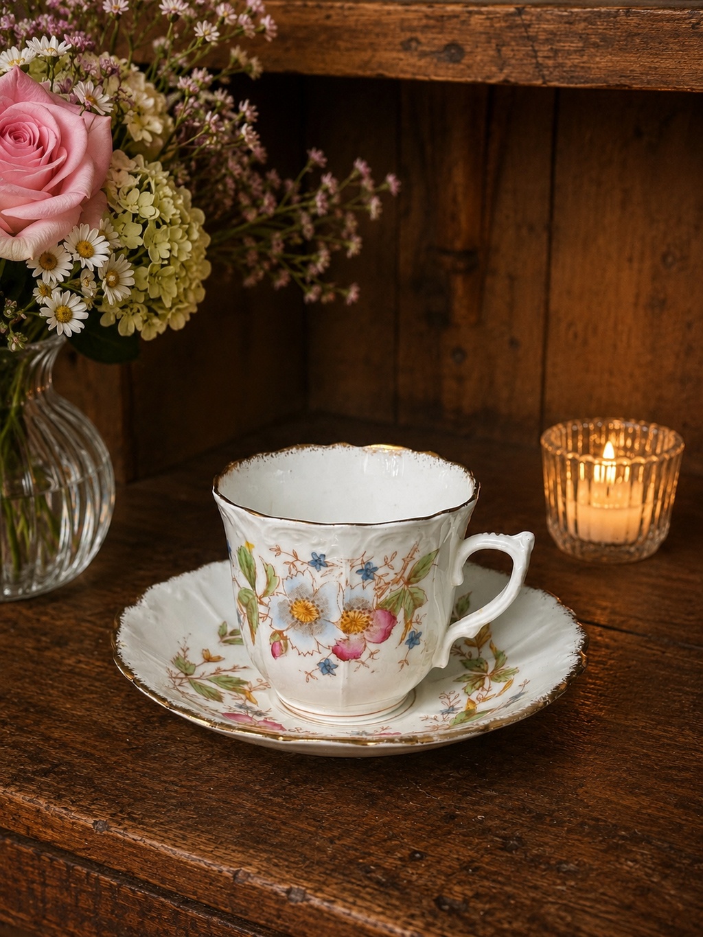 Victorian Floral Duo
