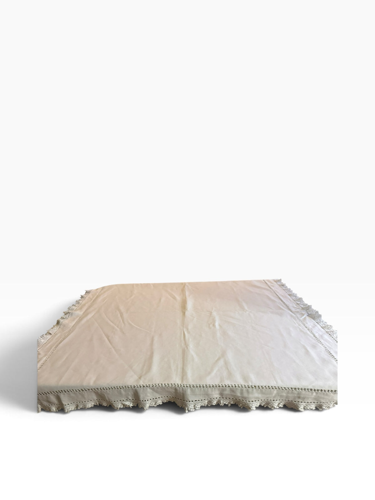 Vintage Cotton Lace Tablecloth