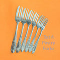 Set 6 Vintage Pastry/Cake Forks image 0