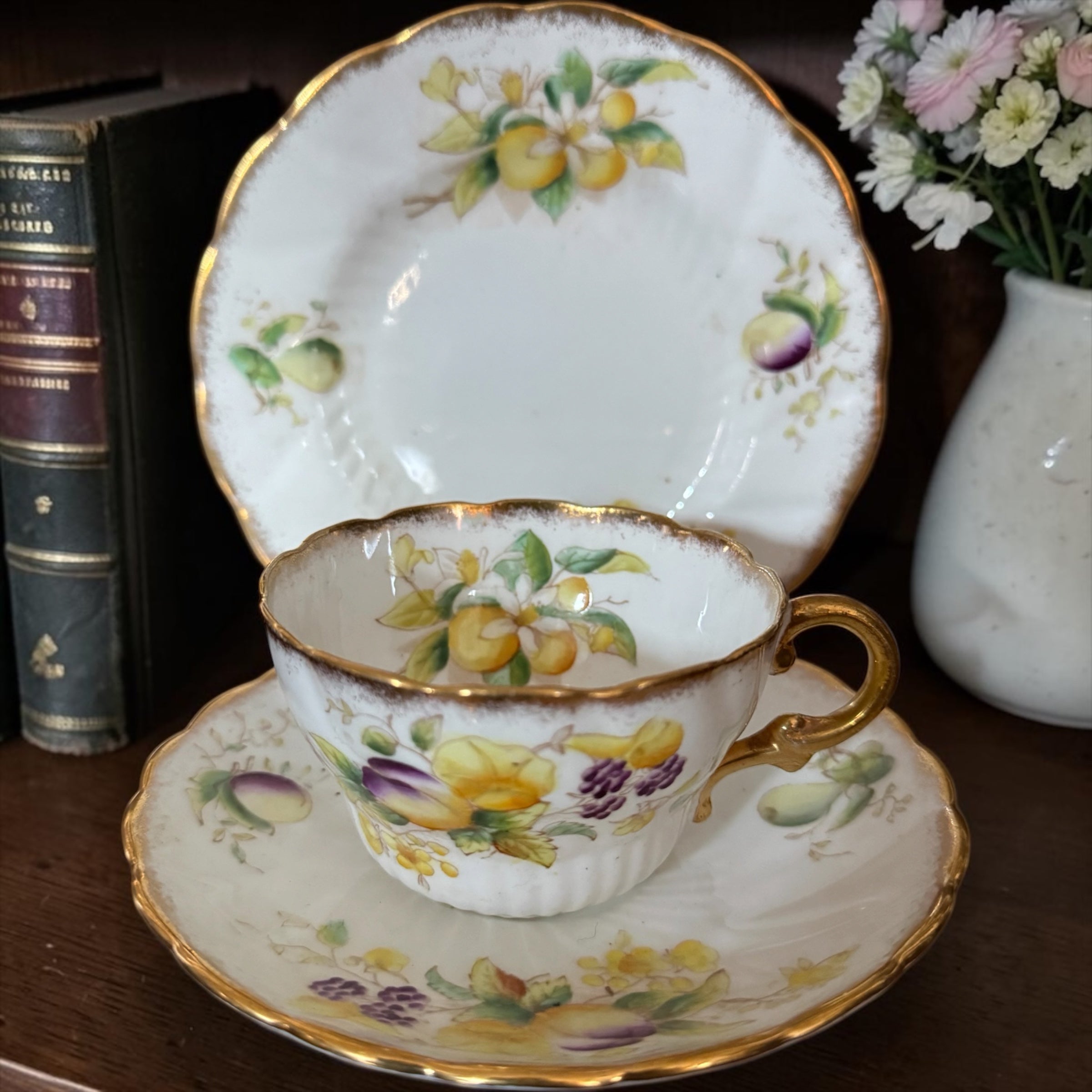Antique China Trio Fruits  image 0