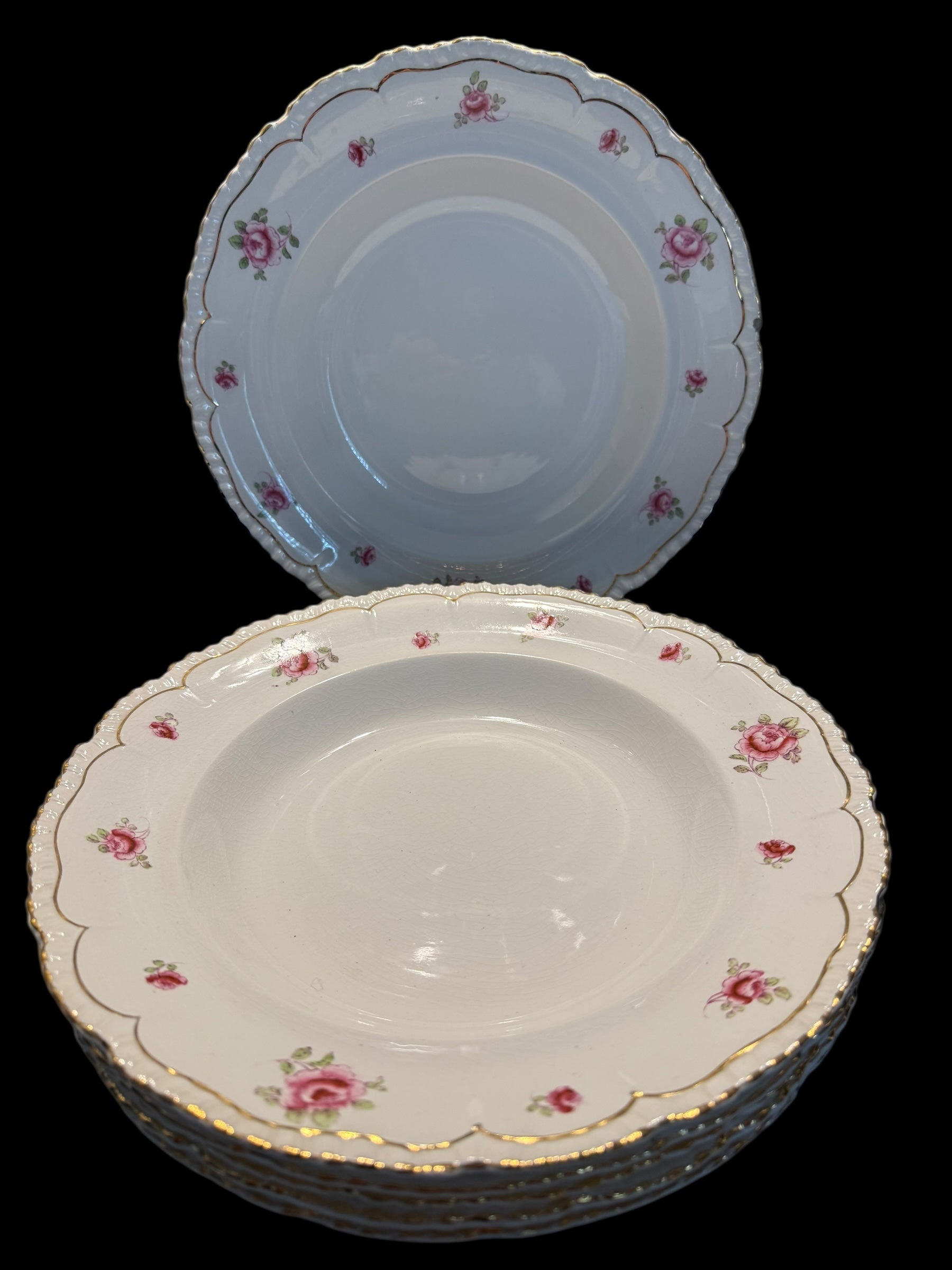 John Maddock & Son. Antique soup bowls. Set 6 image 3