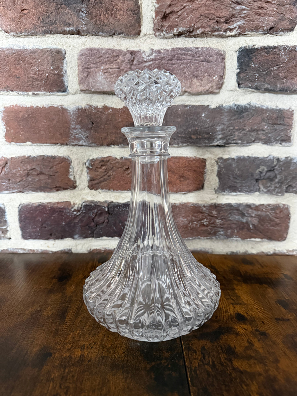 Vintage Crystal Glass Decanter  image 2