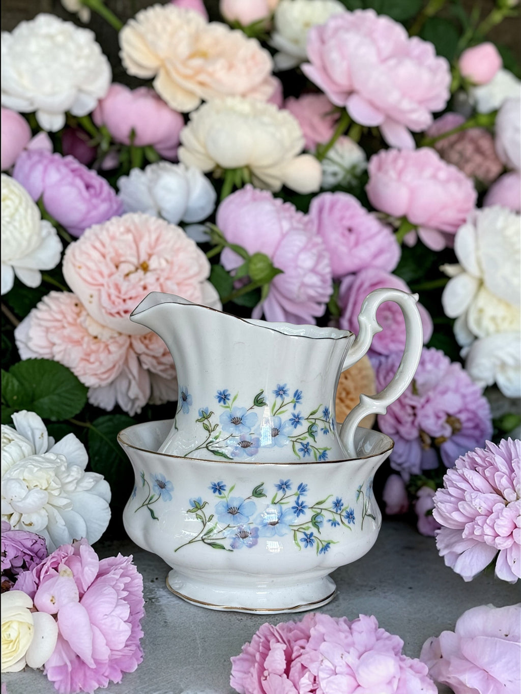 Richmond “Blue Rock” Milk Jug & Sugar Bowl image 0