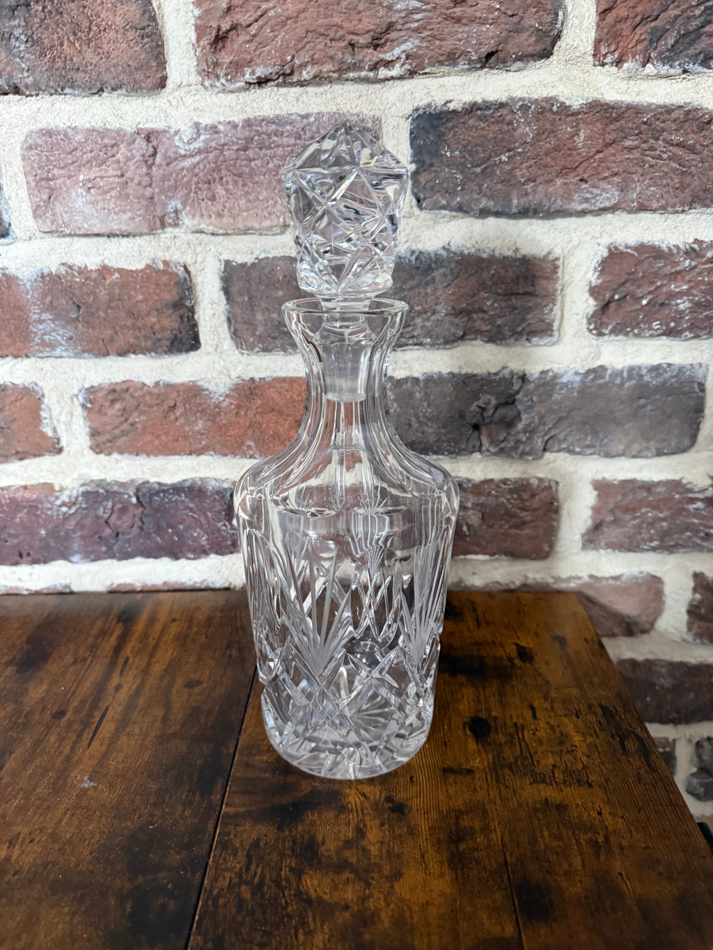 Vintage Crystal Glass Decanter  image 2