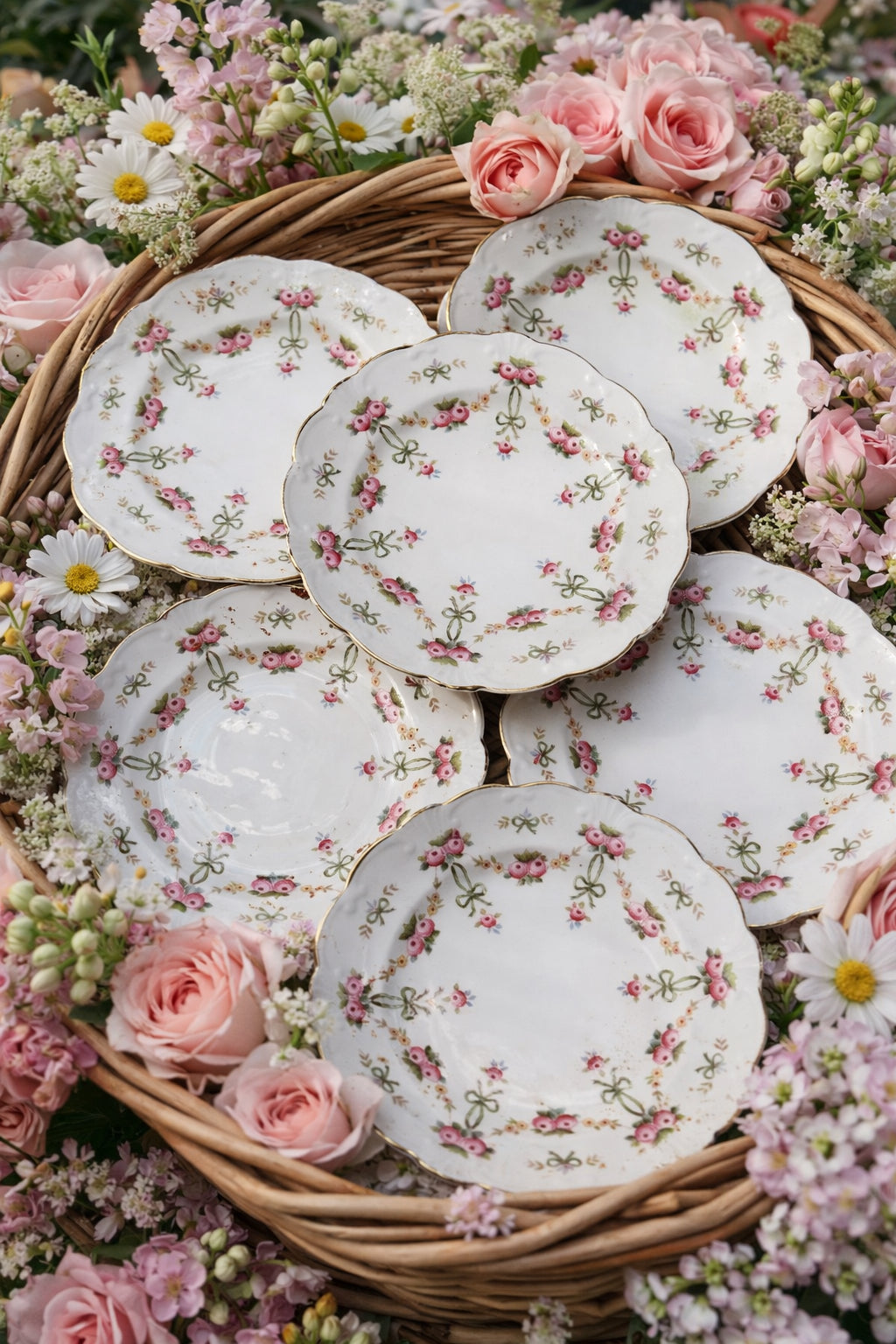 Set 6 Victorian Side/tea plates  image 0