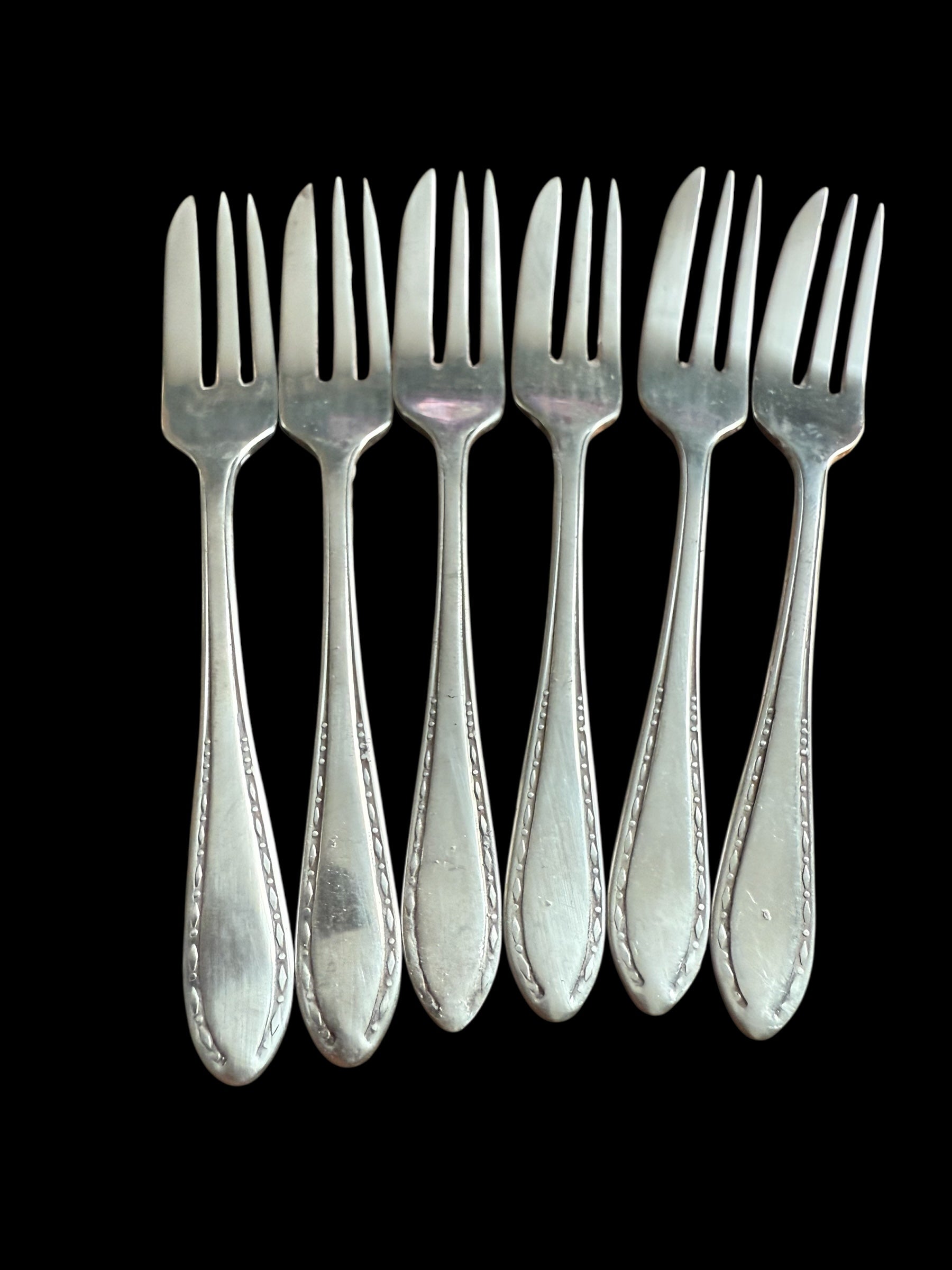 Set 6 Vintage Pastry/Cake Forks image 5