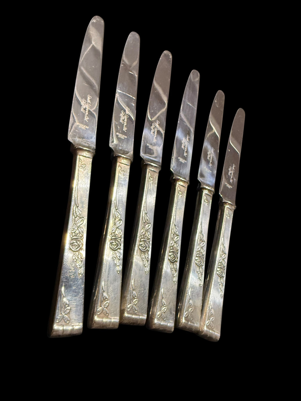 Smith Seymour of Sheffield Vintage Cutlery. Set 6 Knives image 7