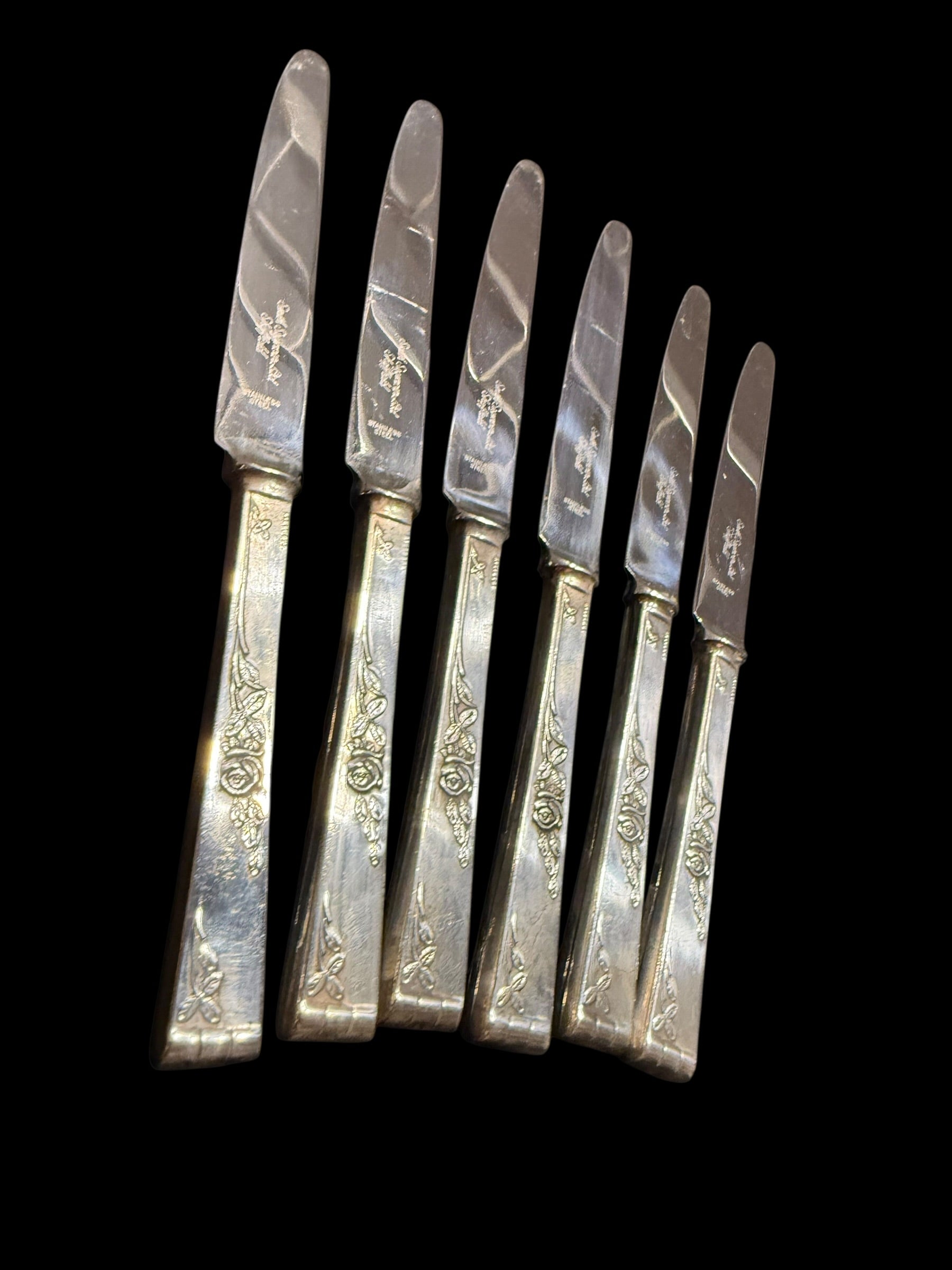 Smith Seymour of Sheffield Vintage Cutlery. Set 6 Knives image 7