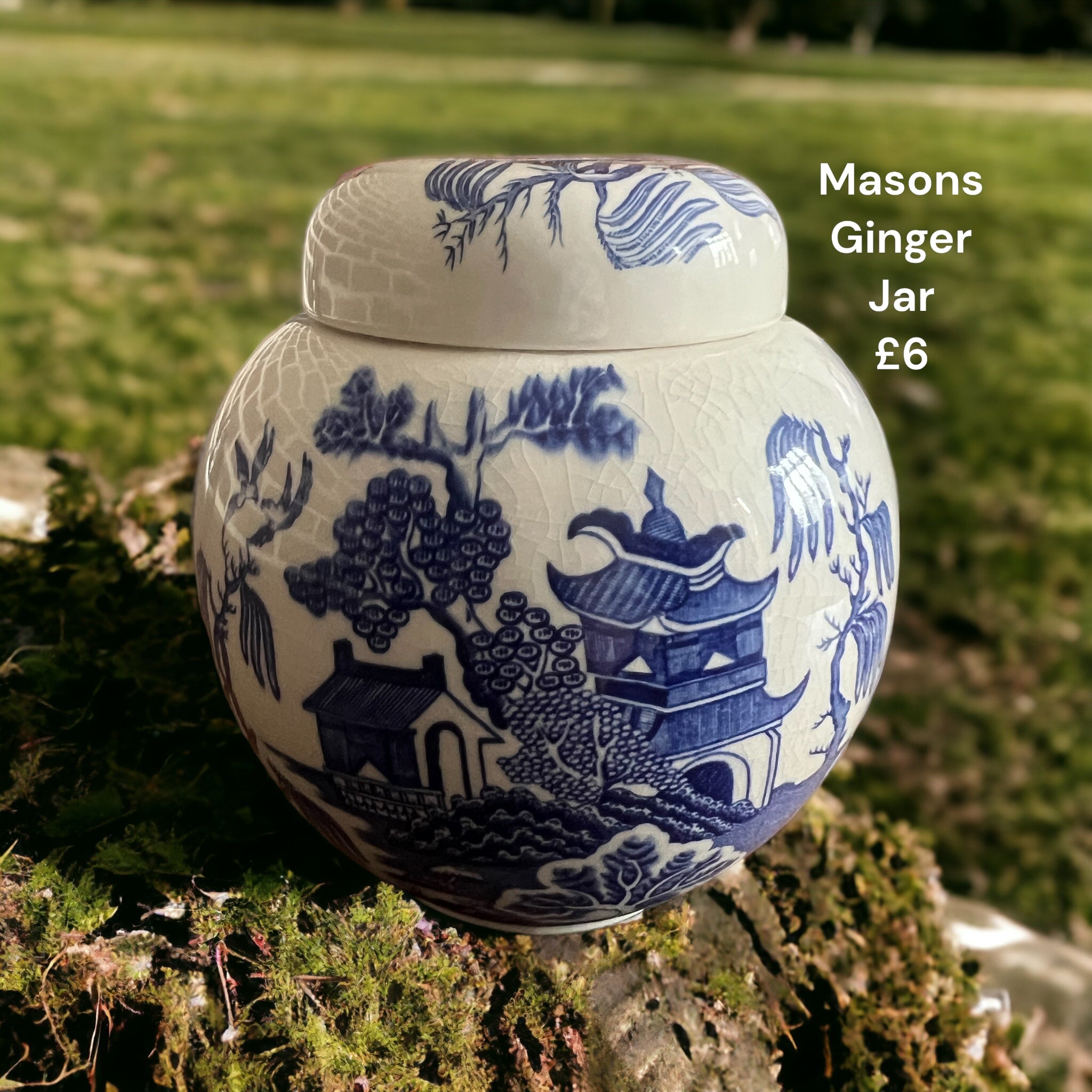 Masons. Old Willow Ginger Jar image 0