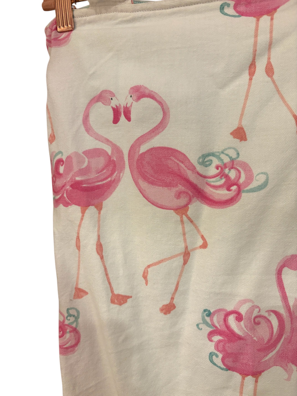 Handmade Flamingo Fabric Tote Bag image 1