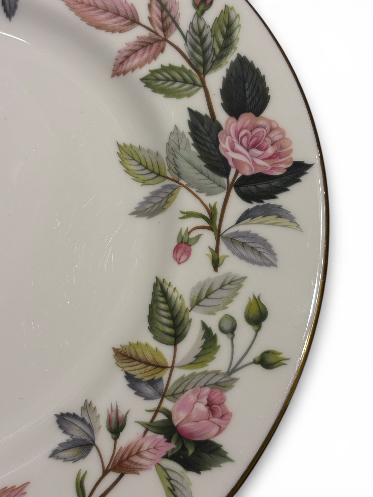 Wedgwood Bone China Hathaway Rose Set Of 8 Dinner Plates image 2