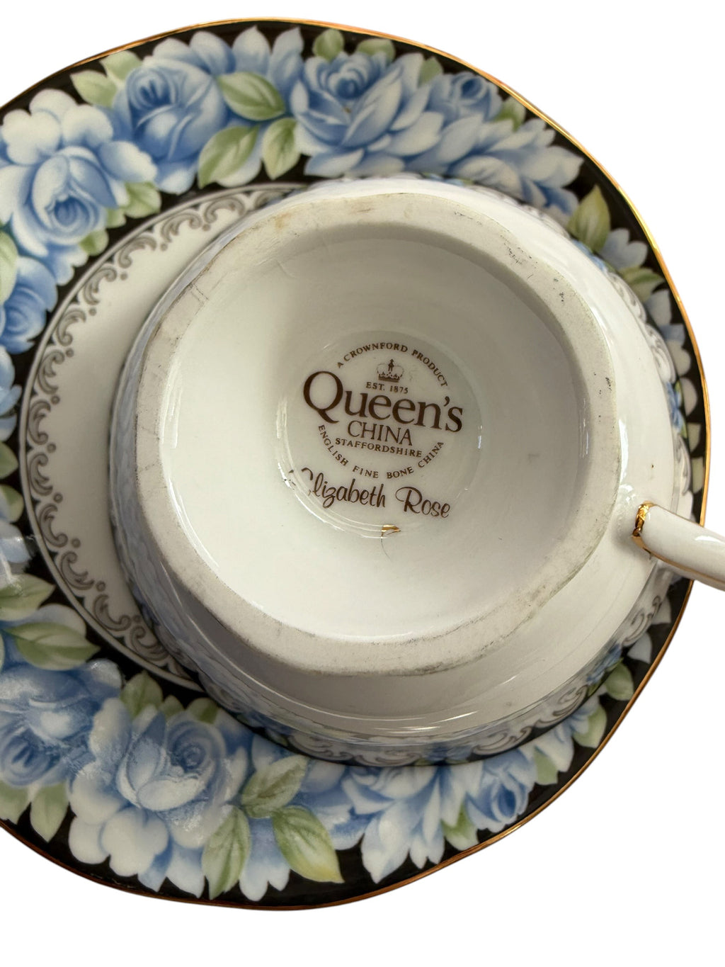 Queens China ‘Elizabeth Rose’  Teacup & Saucer  image 5