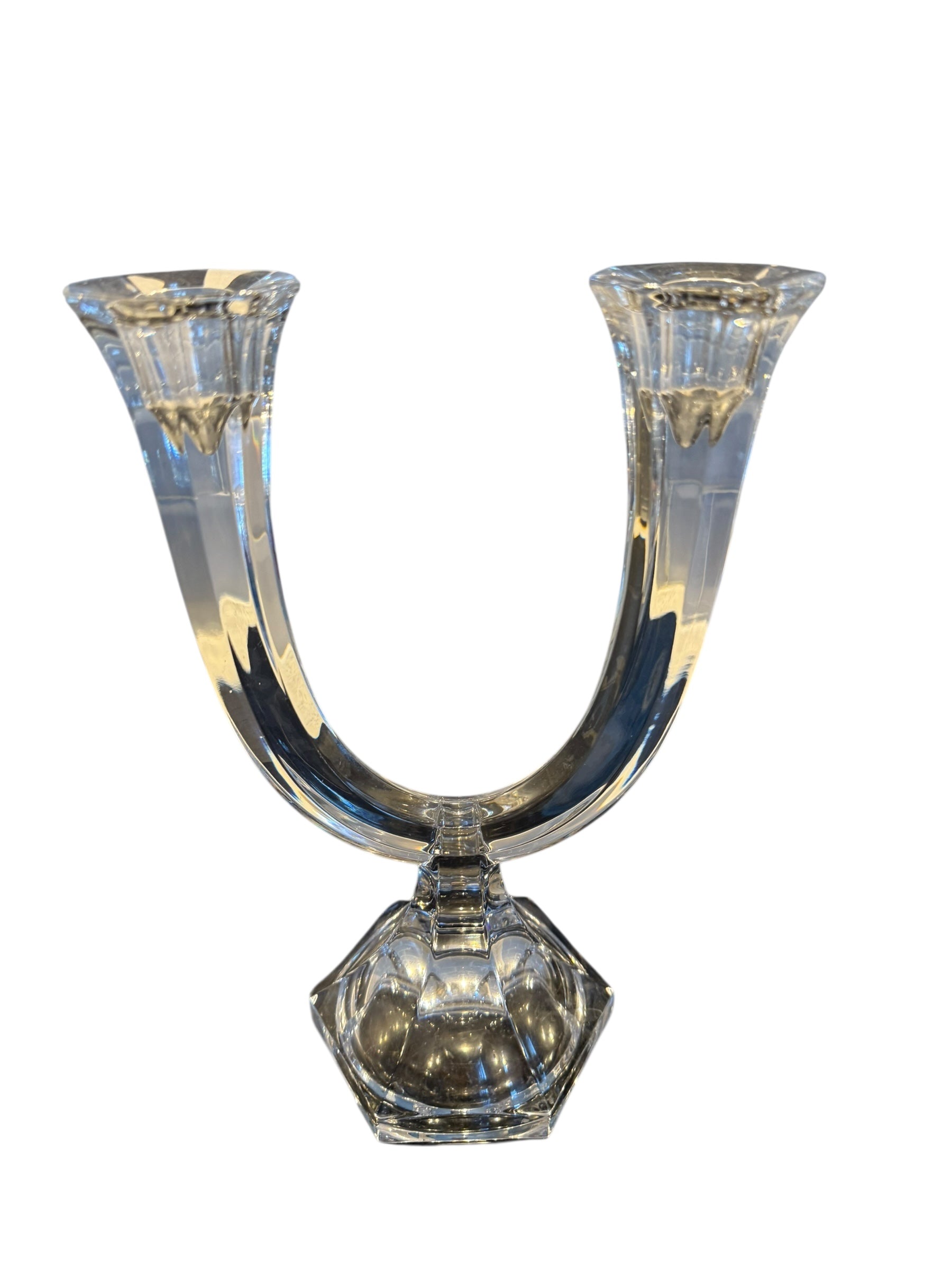 Large Glass Candle Stick image 5
