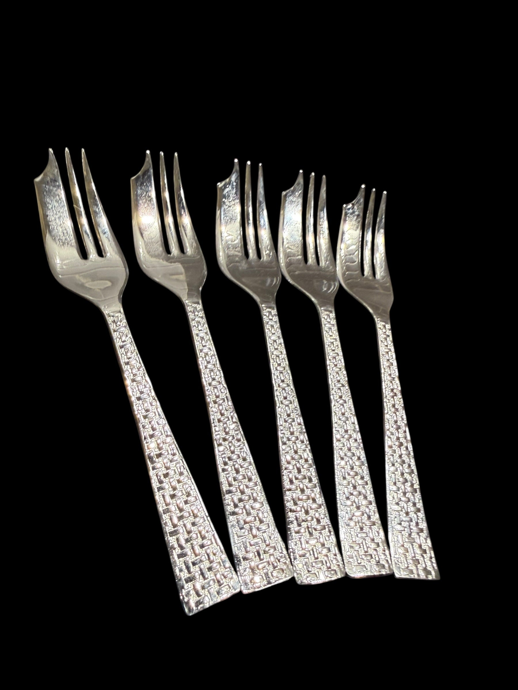 Vintage Cutlery. Set 5 Cake/Pastry Forks image 2