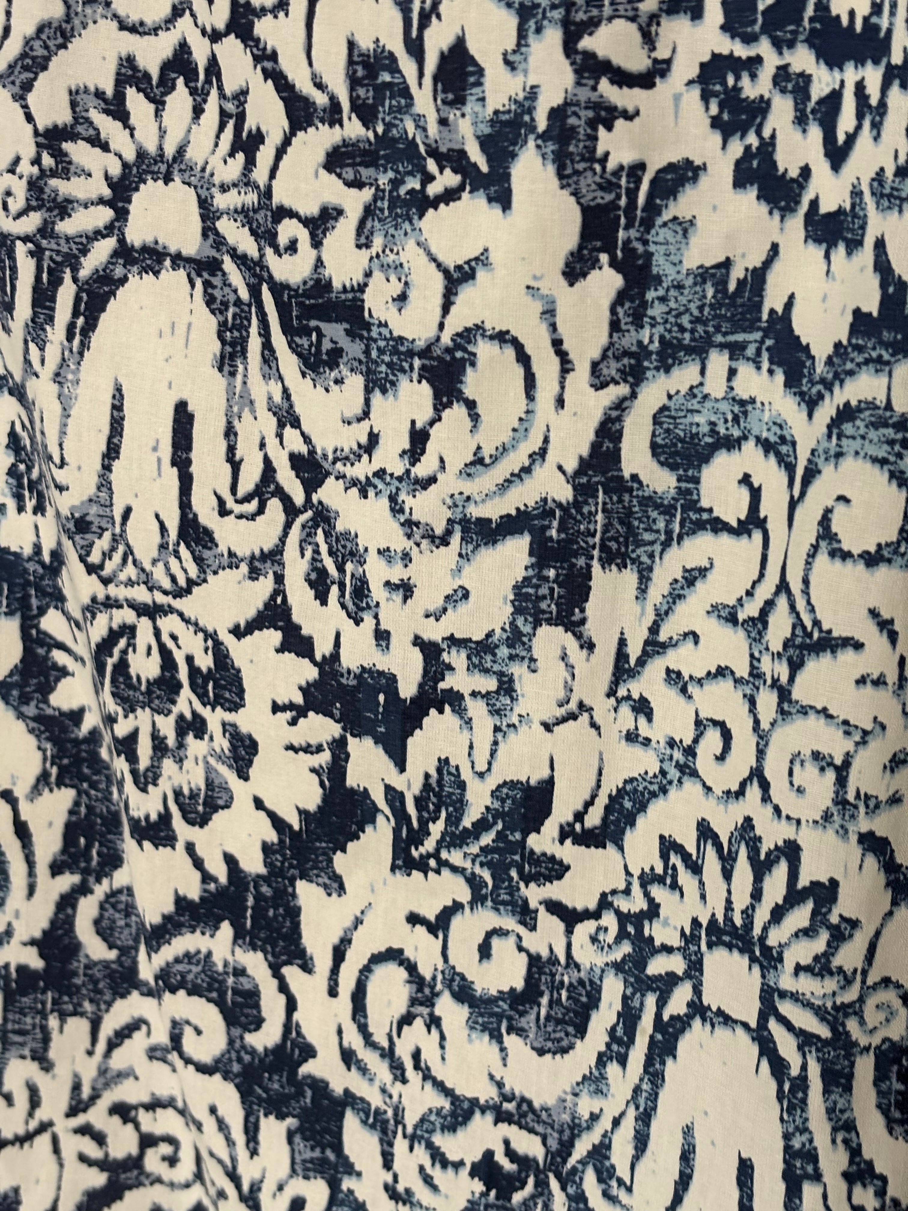Handmade Blue Pattern Design Tote image 1