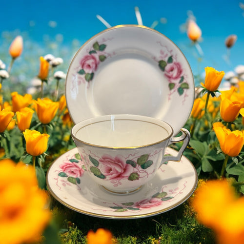 Antique teacup trio. Hancocks Of England image 0