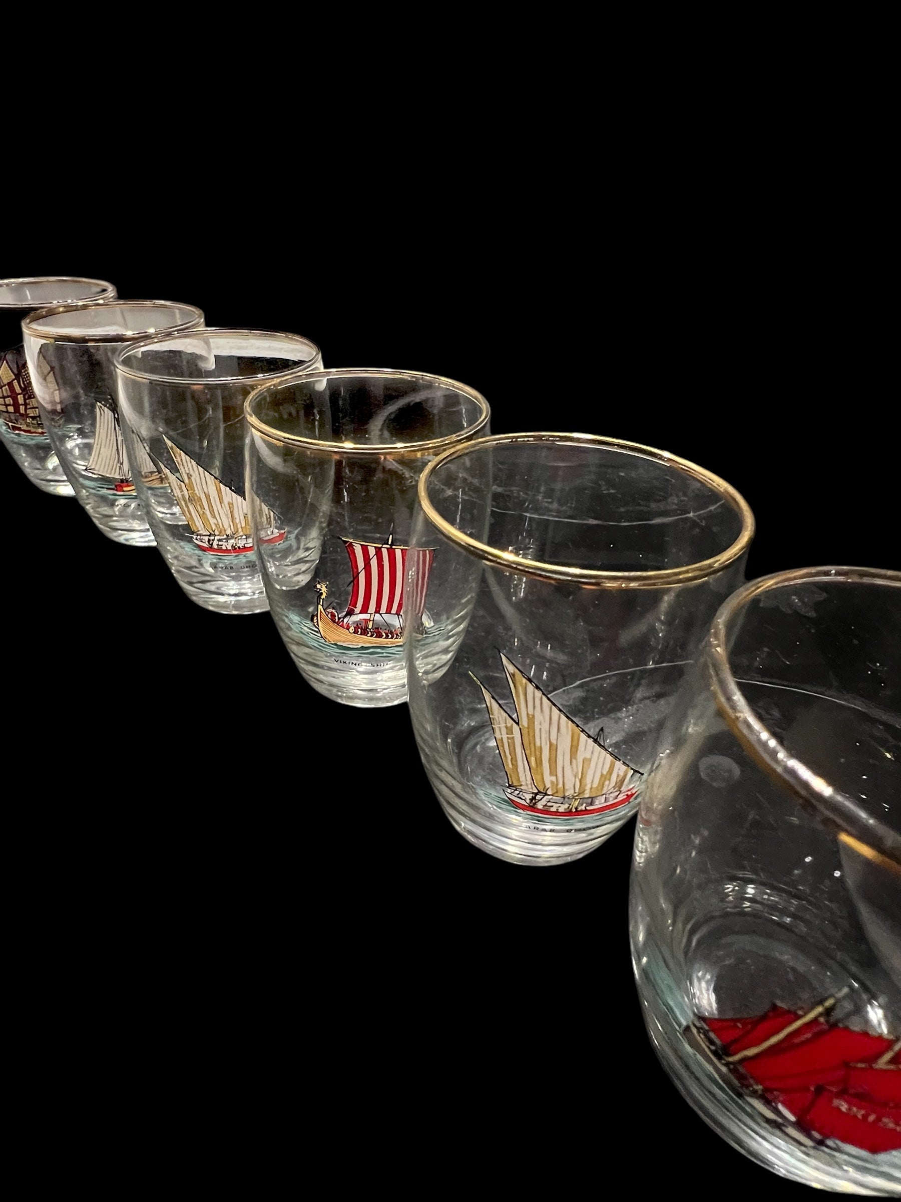 Set 6 Vintage Shot Glasses.  image 10