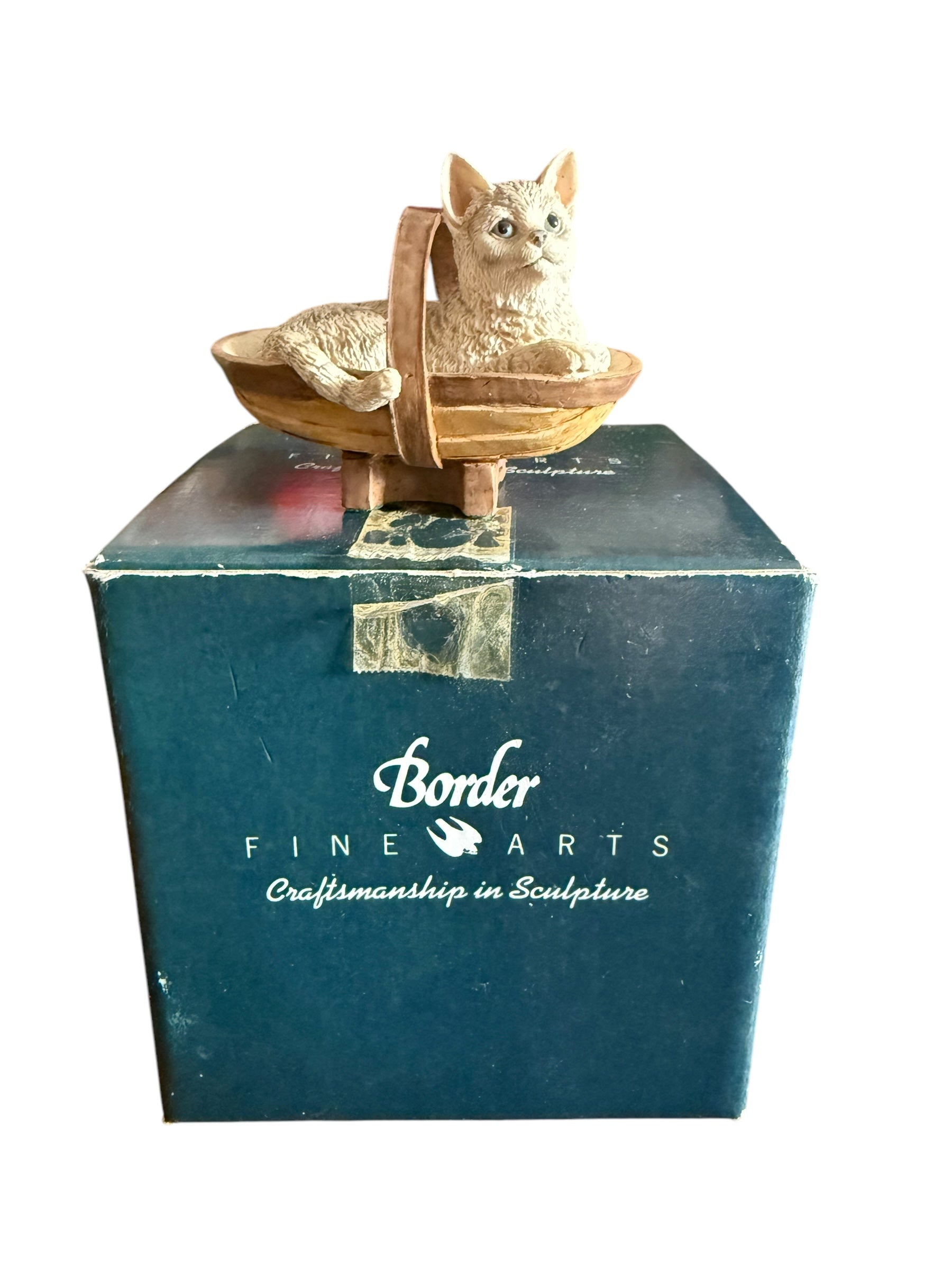 Border Fine Arts. Cat in Basket image 1