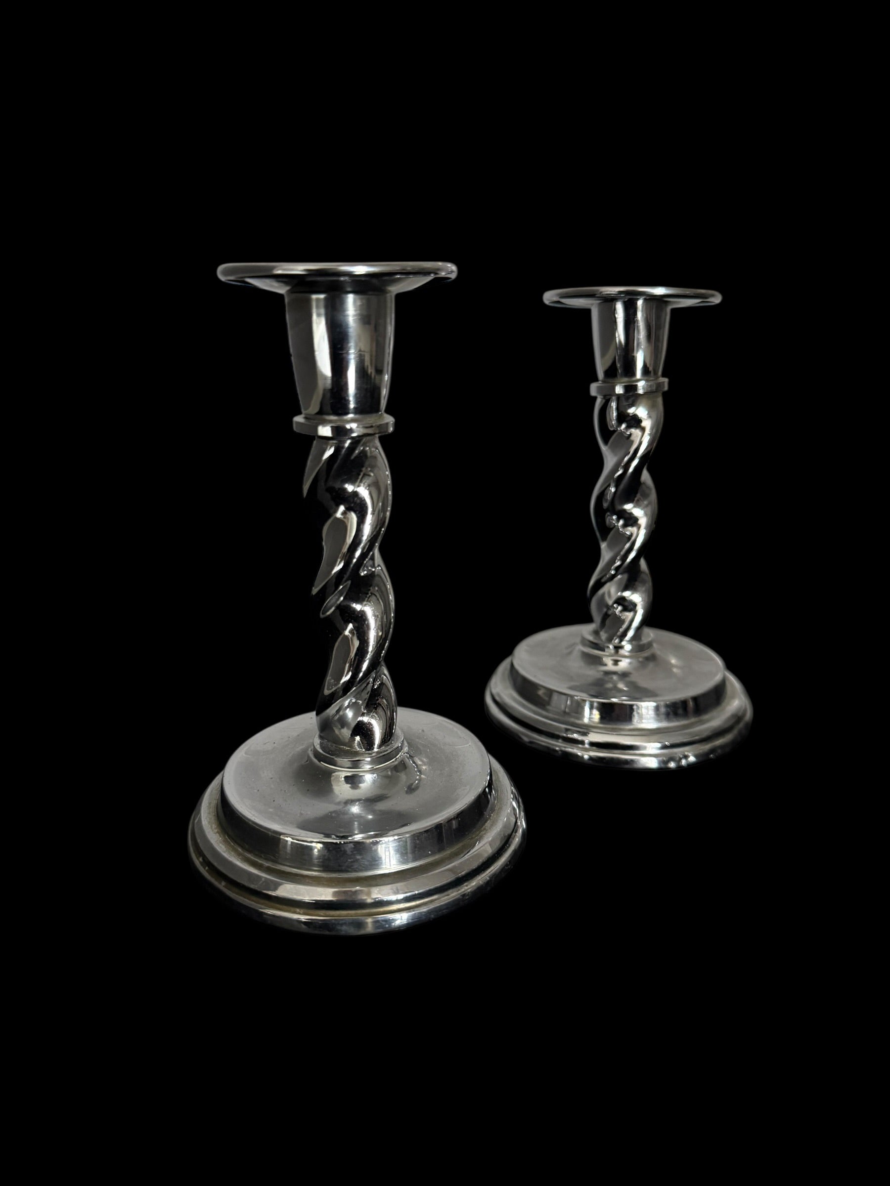 Pair of Heavy Quality Candlesticks image 3