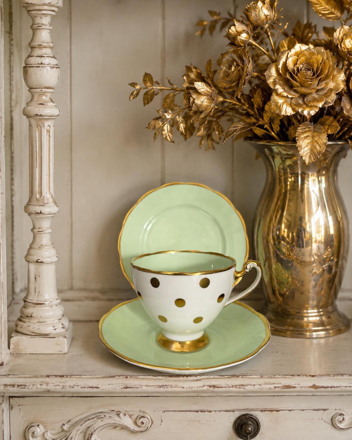 Roslyn China Polka Dot Trio