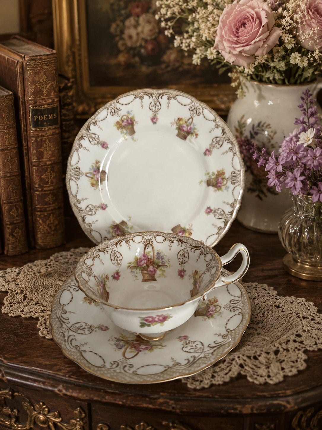 Antique China Royal Doulton Trio