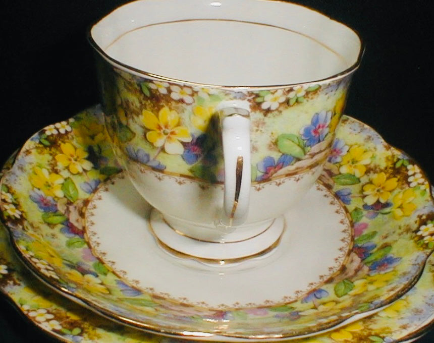 Royal Albert. ‘Mary’s Garden’. Antique China Trio Fruits