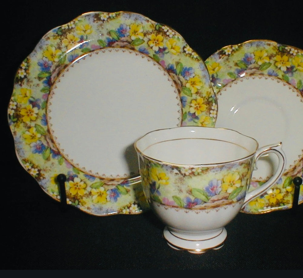 Royal Albert. ‘Mary’s Garden’. Antique China Trio Fruits