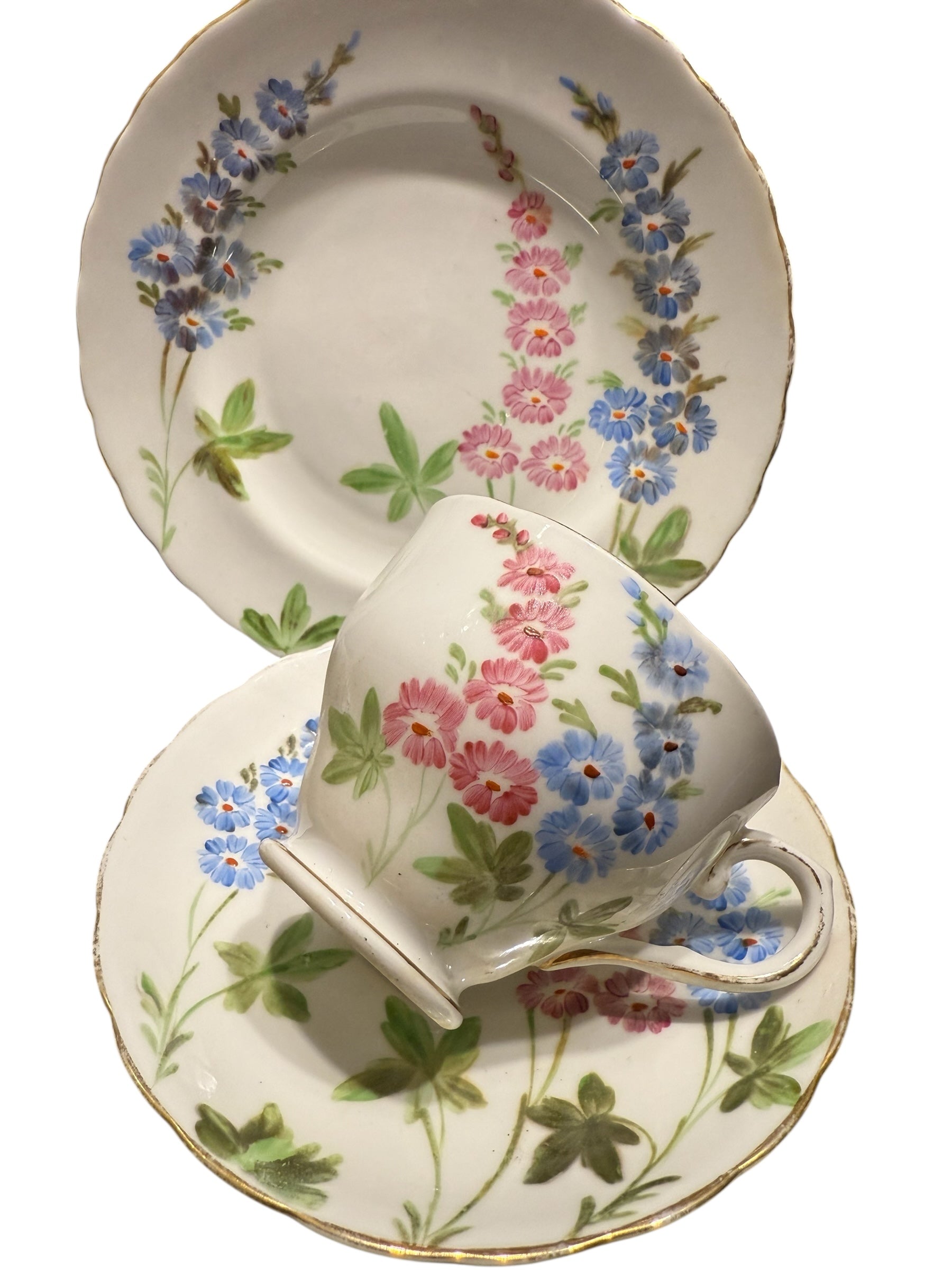 Tuscan English China milk & sugar. Handpainted.  image 6