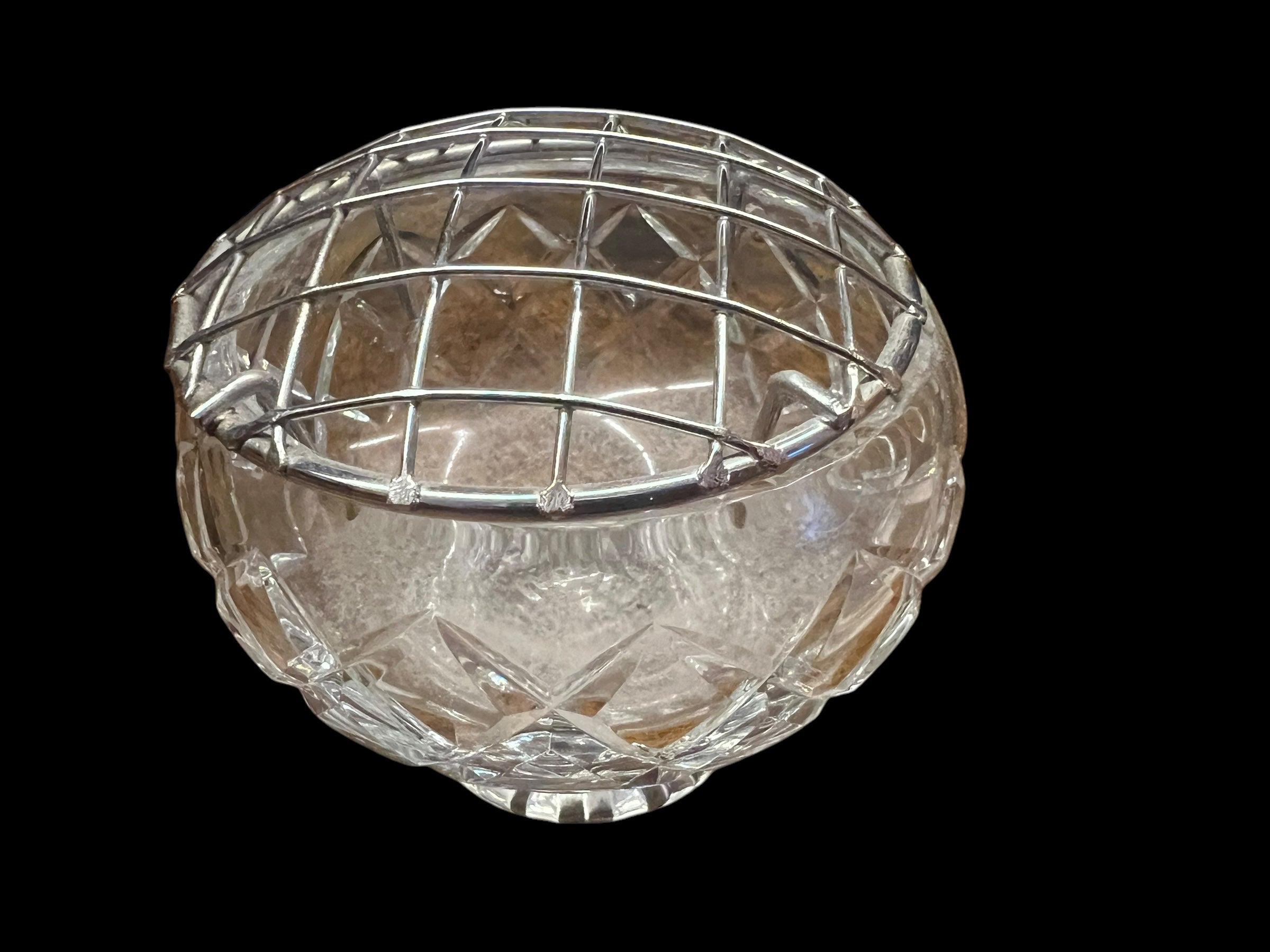 Vintage Glass Rose Bowl image 3