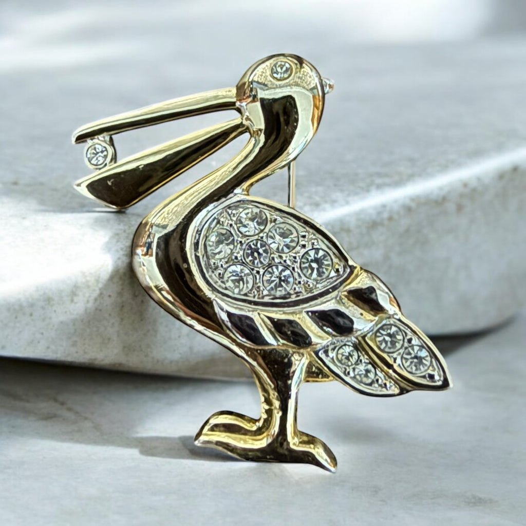 Vintage Brooch. Pelican image 0