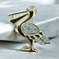 Vintage Brooch. Pelican image 0