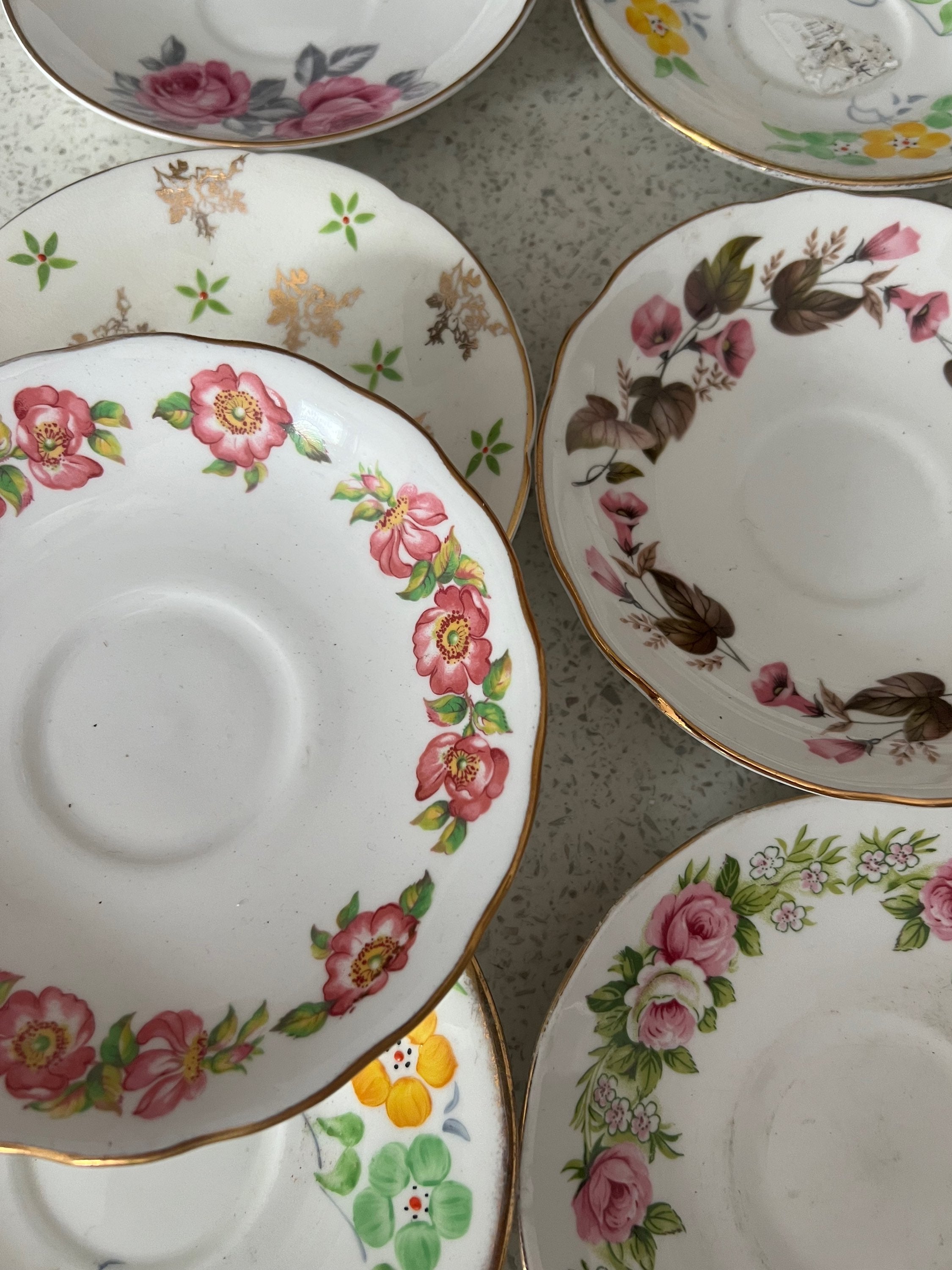 X 50 Vintage China Saucers.  image 12