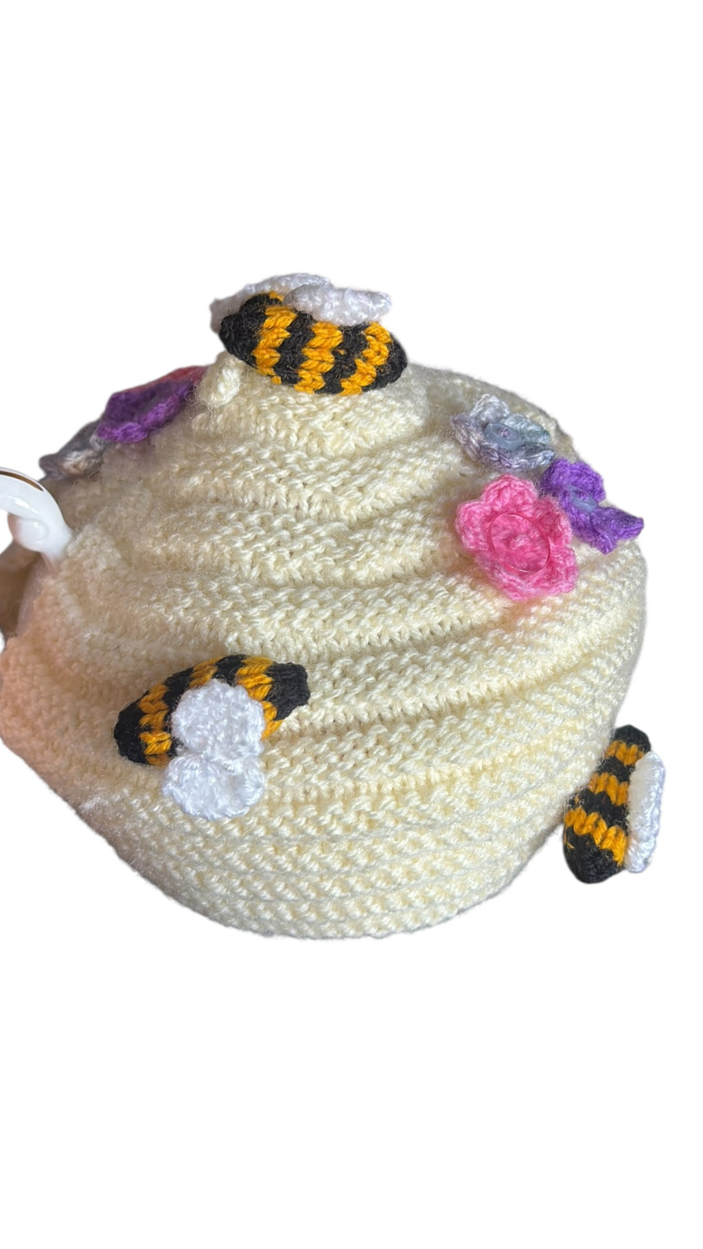 Handmade Teapot Cosy with Bee & Flower Design image 2