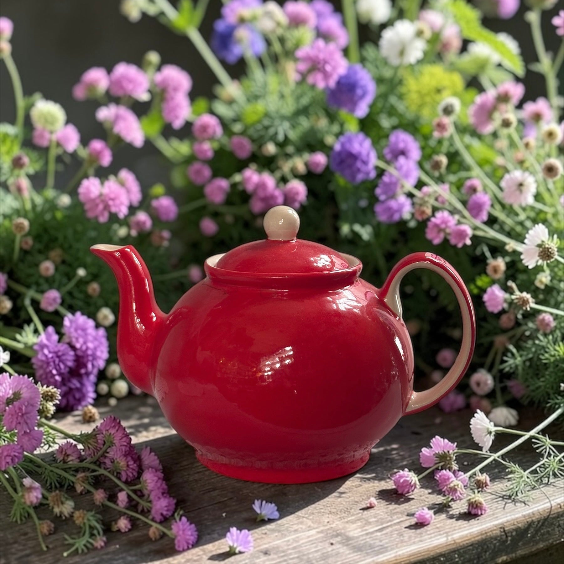 Bright Red Teapot  image 0