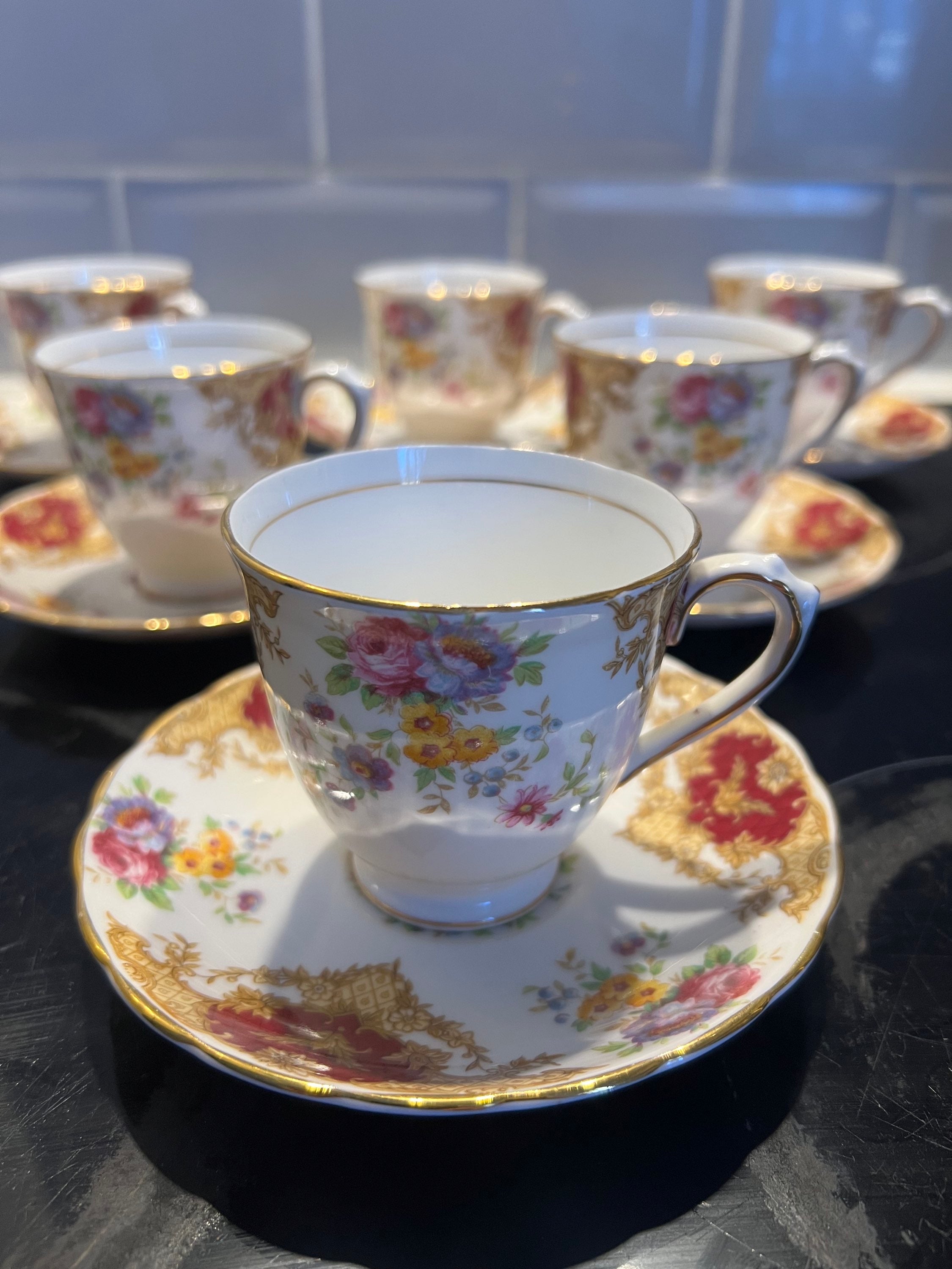 6 Coffee Demitasse cups & saucers image 0