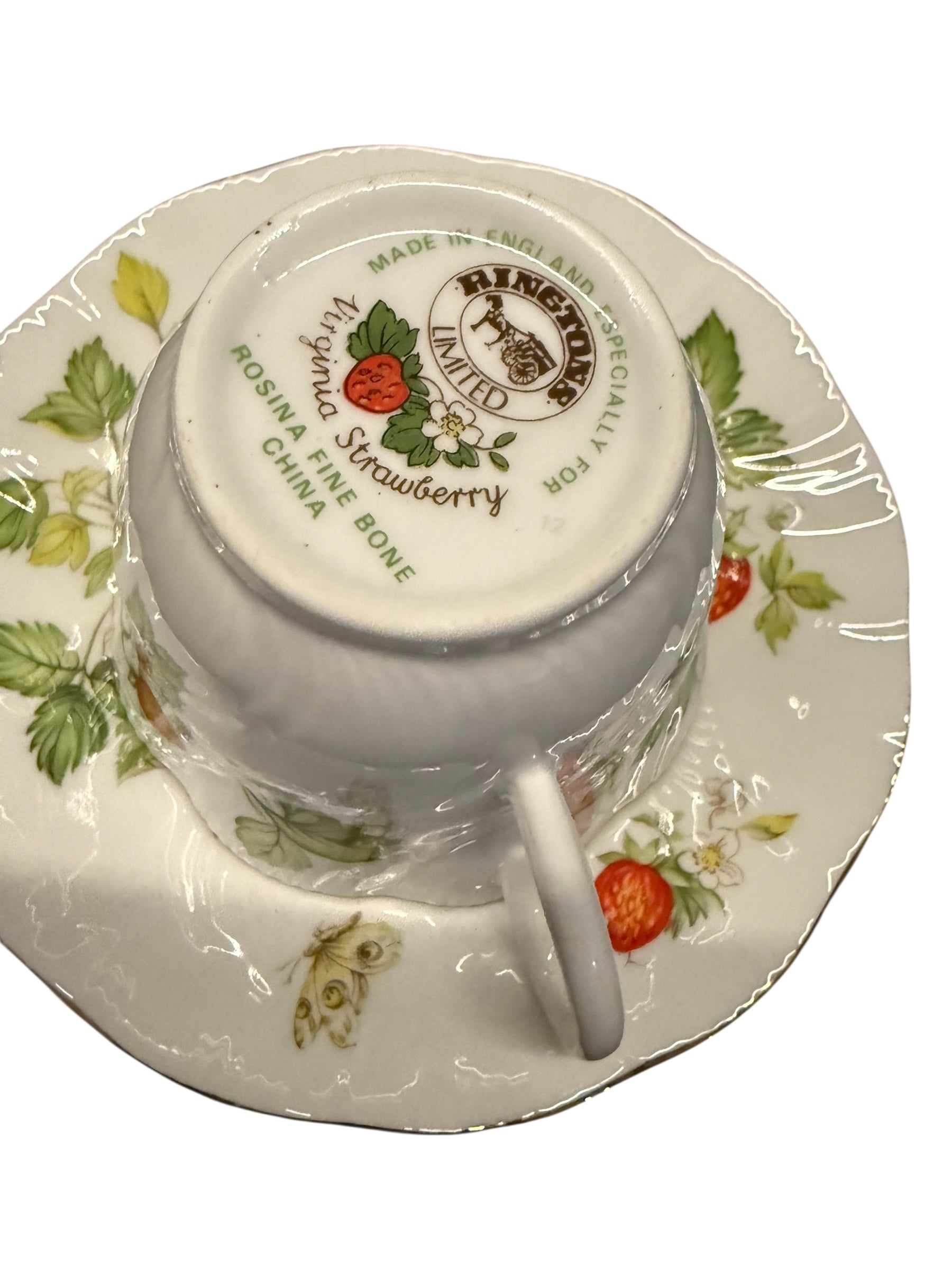 Ringtons Queens Strawberry China Trio image 2